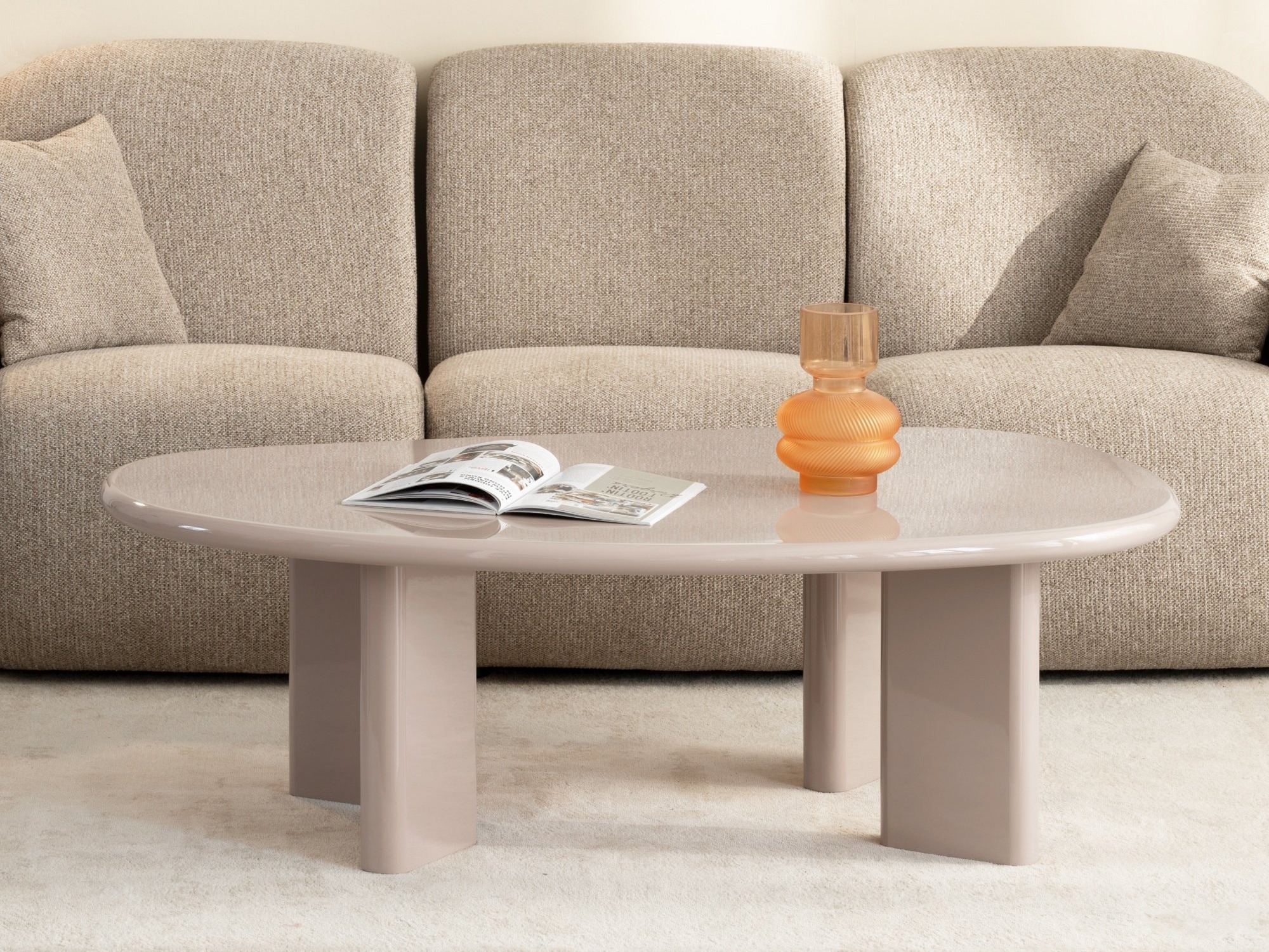 Dohányzóasztal Burleson 476 (Fényes Bézs)