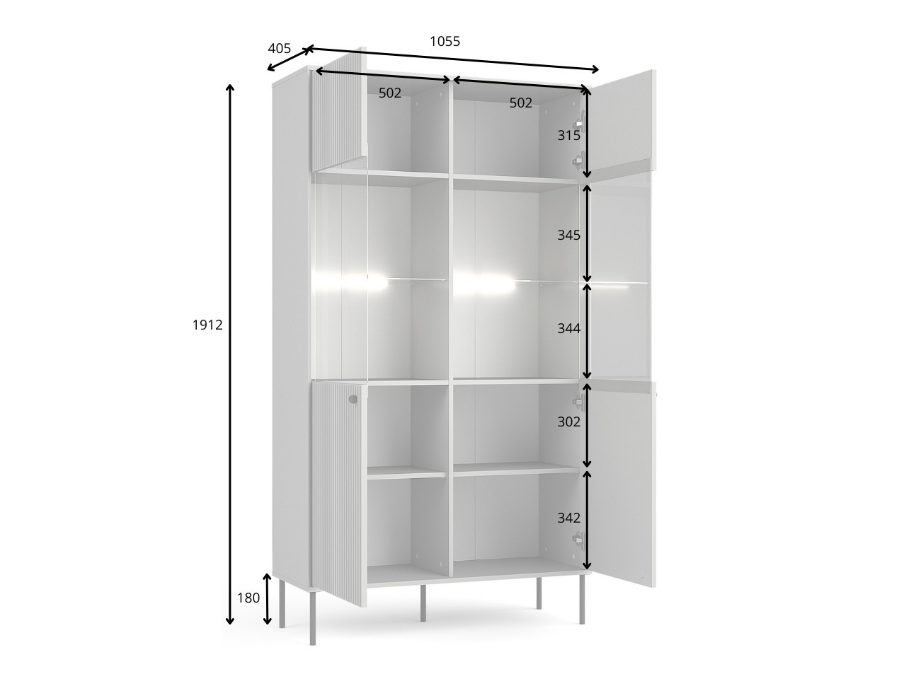 Könyvespolc Liretra 107