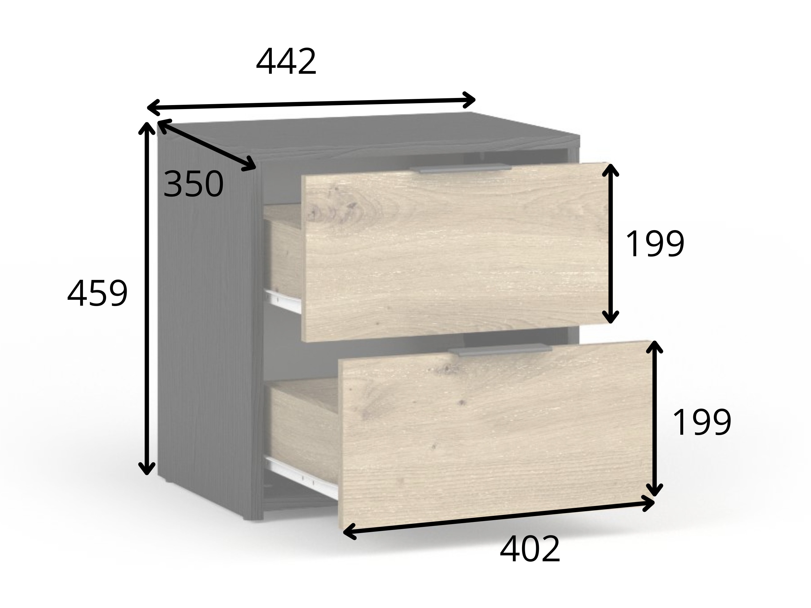 Éjjeliszekrény szett Elicora 103
