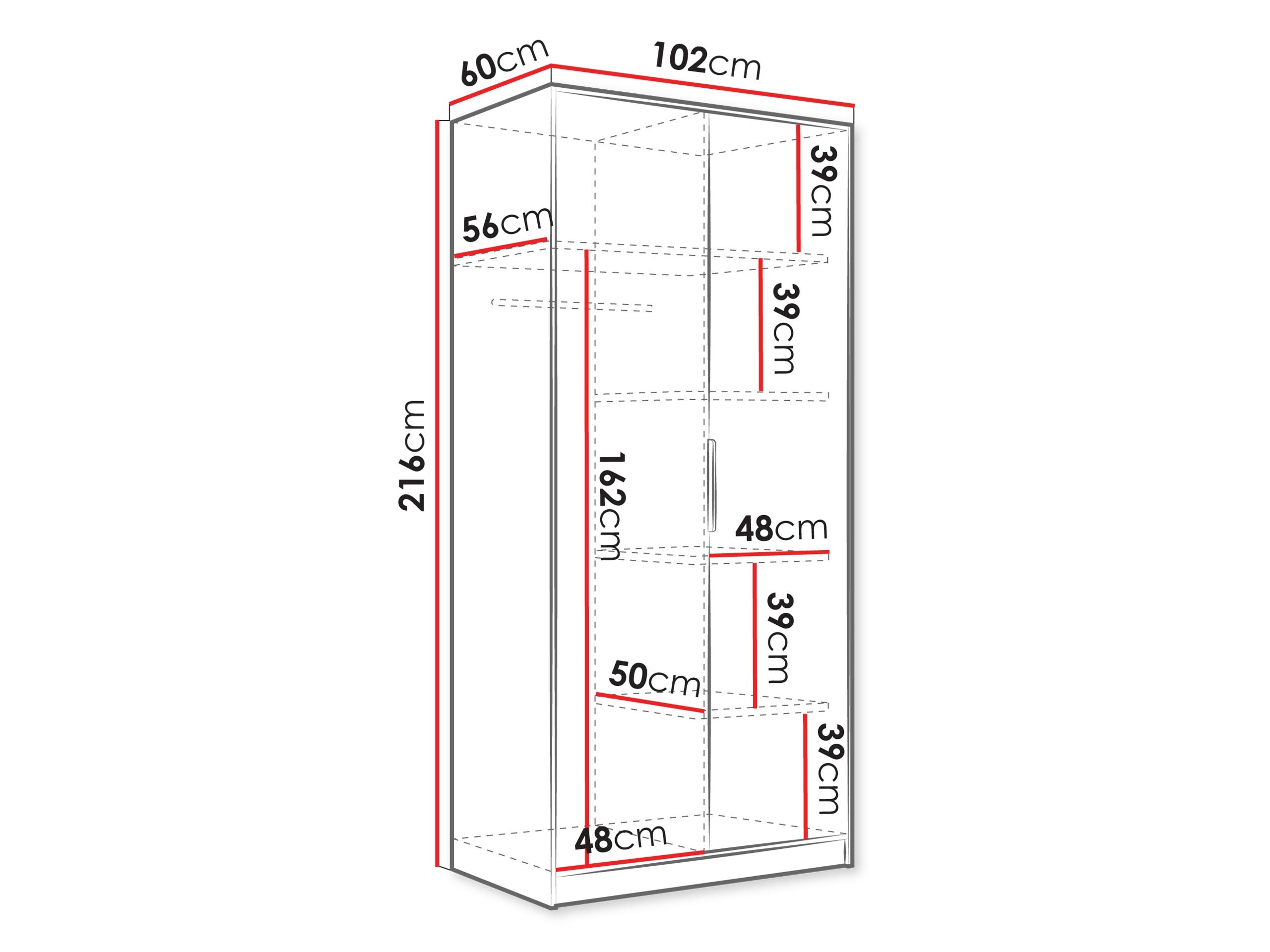 Gardróbszekrény Comfivo Larmire 122 (Kasmír)