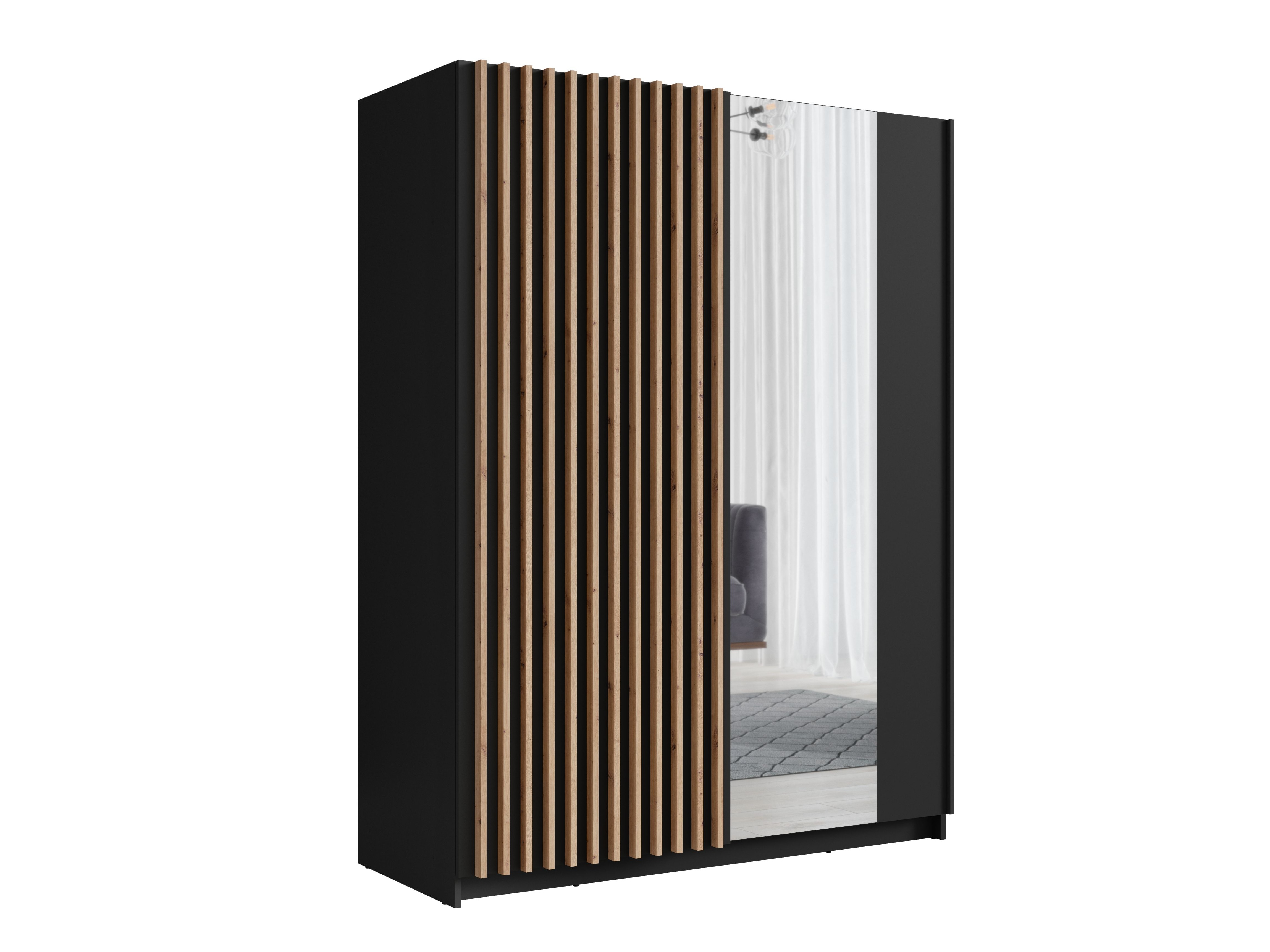 Gardróbszekrény Baytown 121 (Fekete)