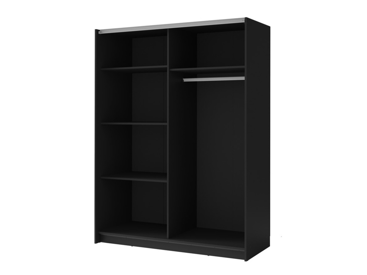 Gardróbszekrény Baytown 121 (Fekete)