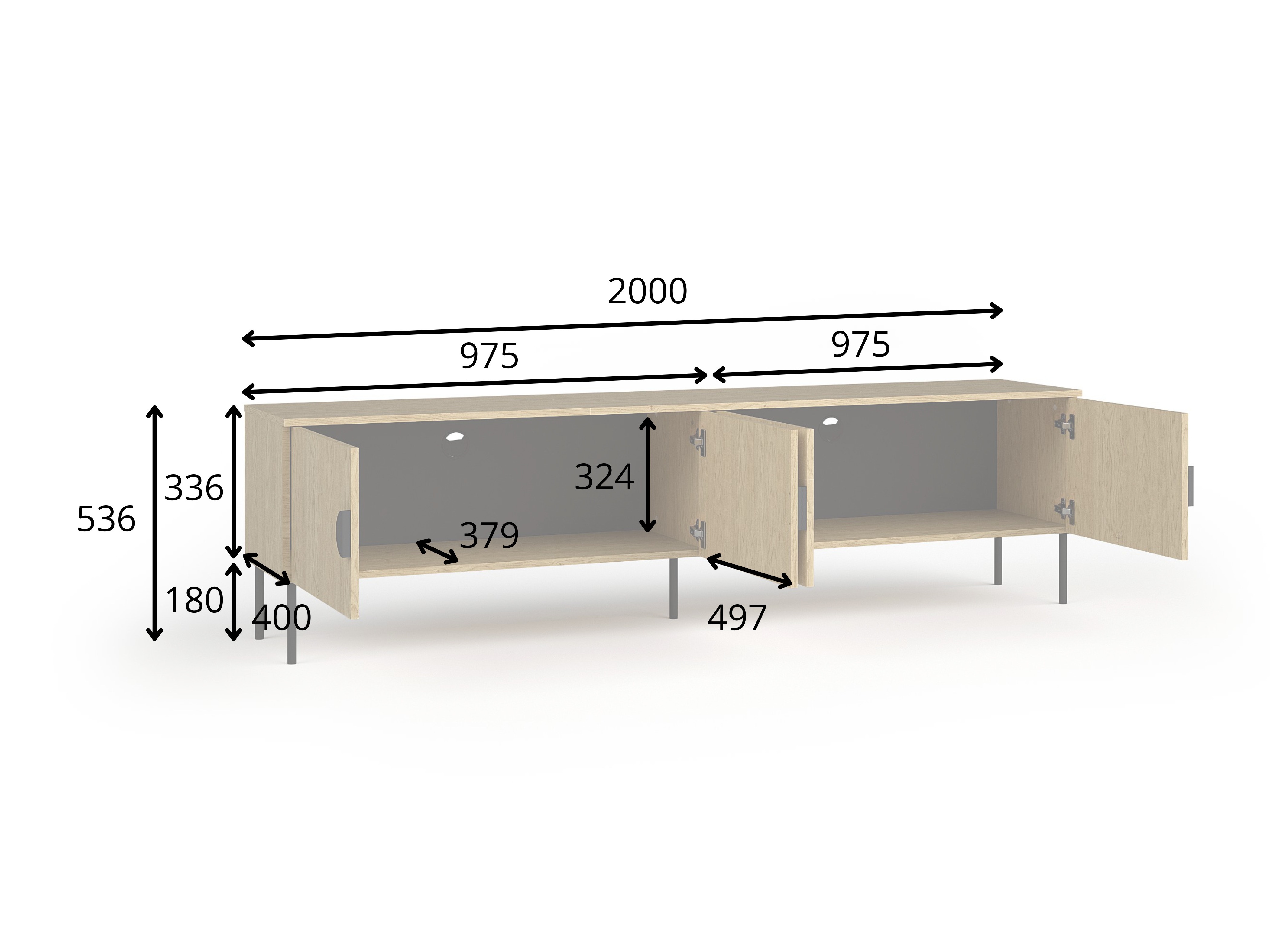 TV-állvány Morsono 103 (Tölgy)