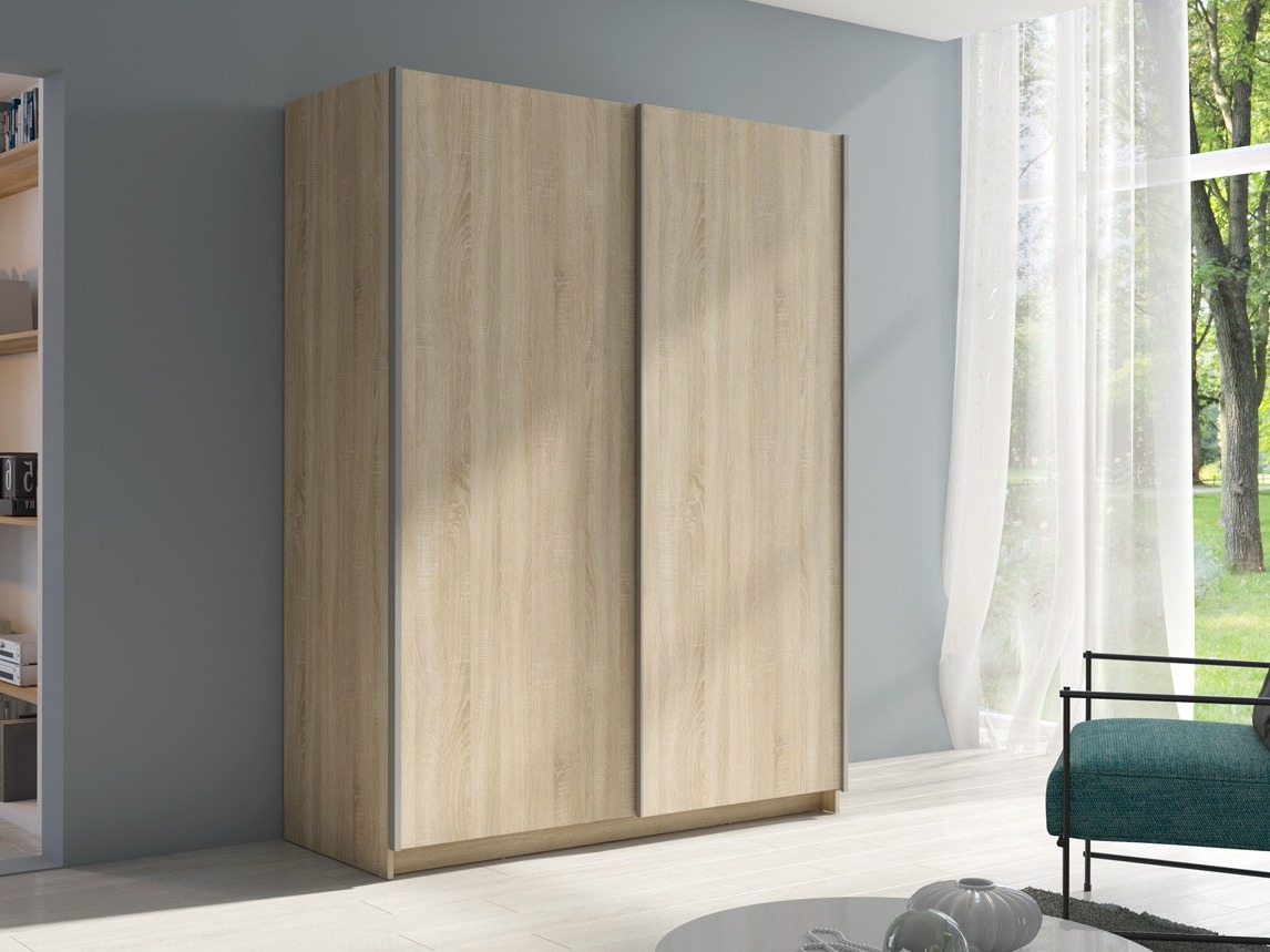 Gardróbszekrény Baytown 128 (Sonoma tölgy)