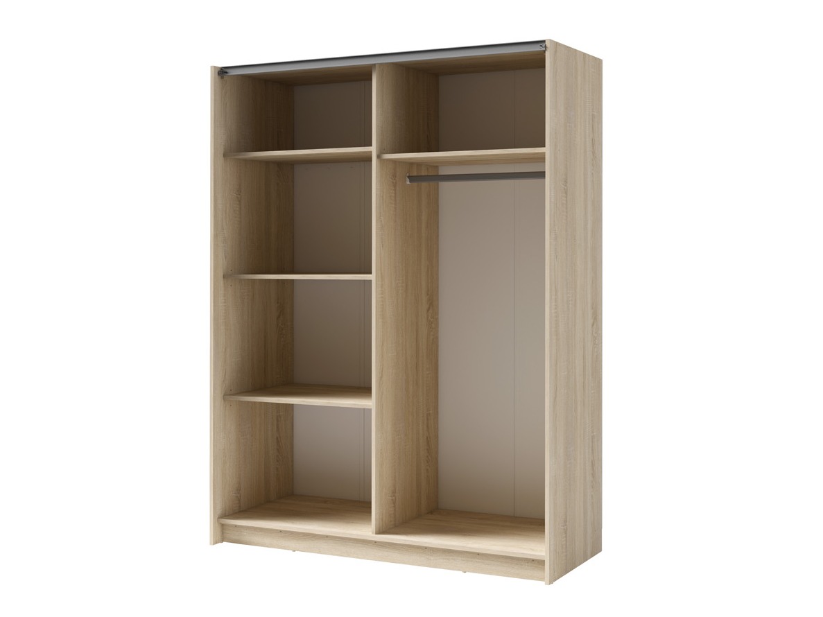 Gardróbszekrény Baytown 128 (Sonoma tölgy)