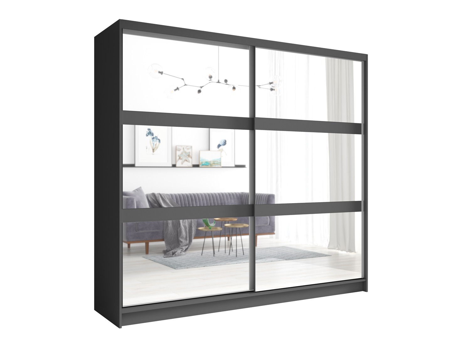 Hálószoba garnitúra Odecira 104 (Grafit)