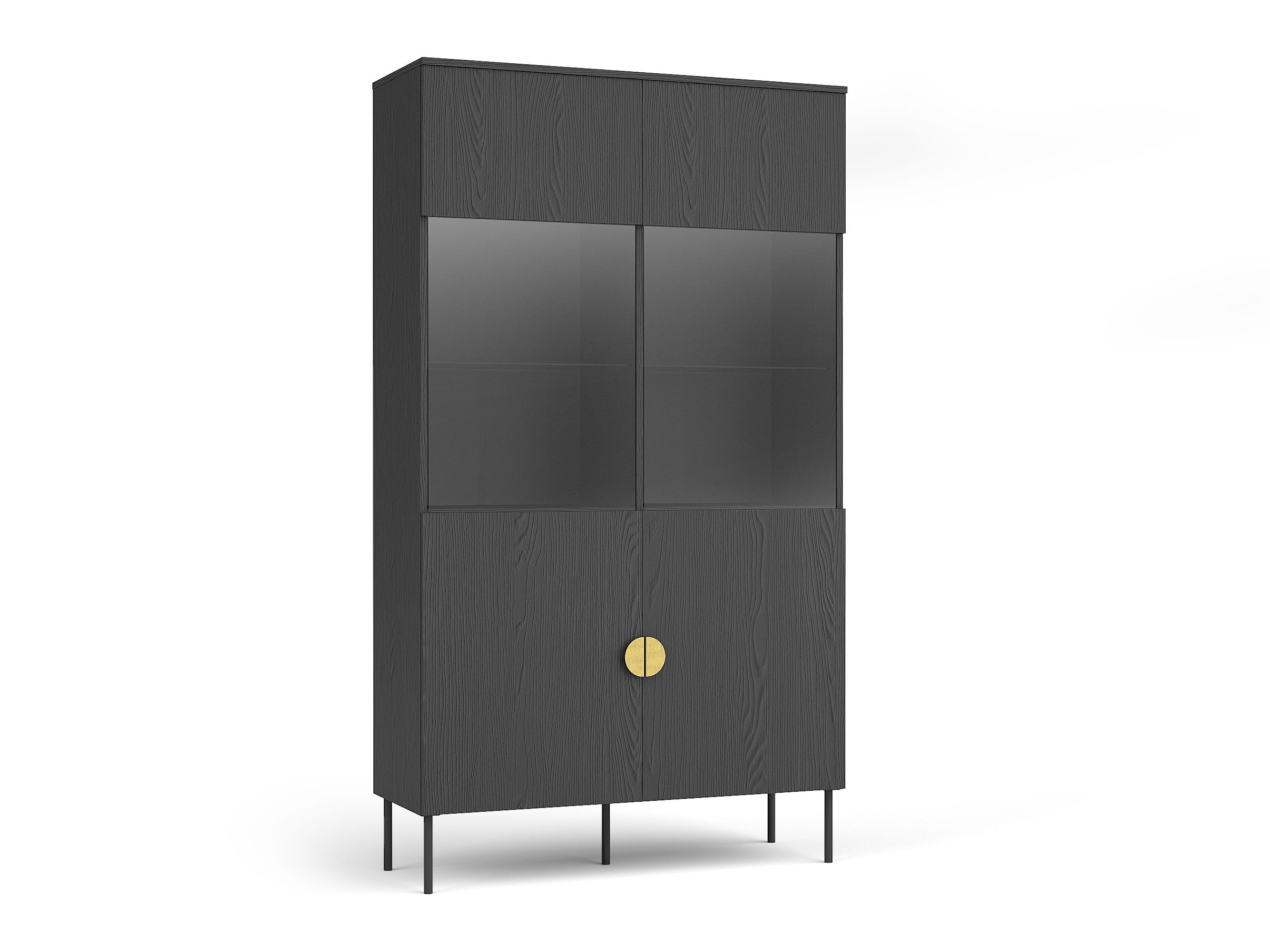 Könyvespolc Morsono 104 (Fekete)