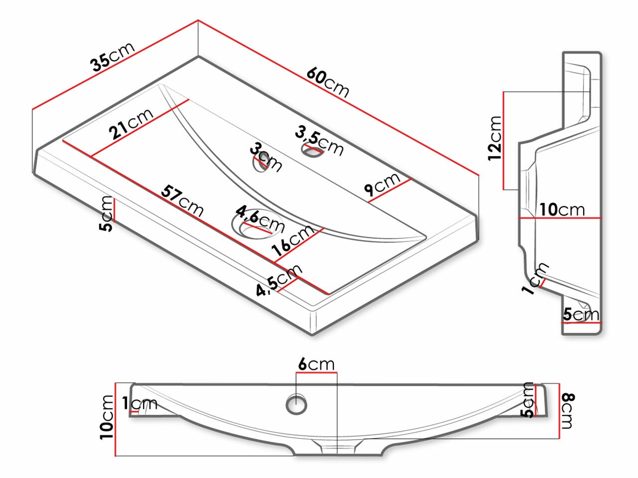 Fürdőszoba garnitúra Sarasota 123 (Kasmír)