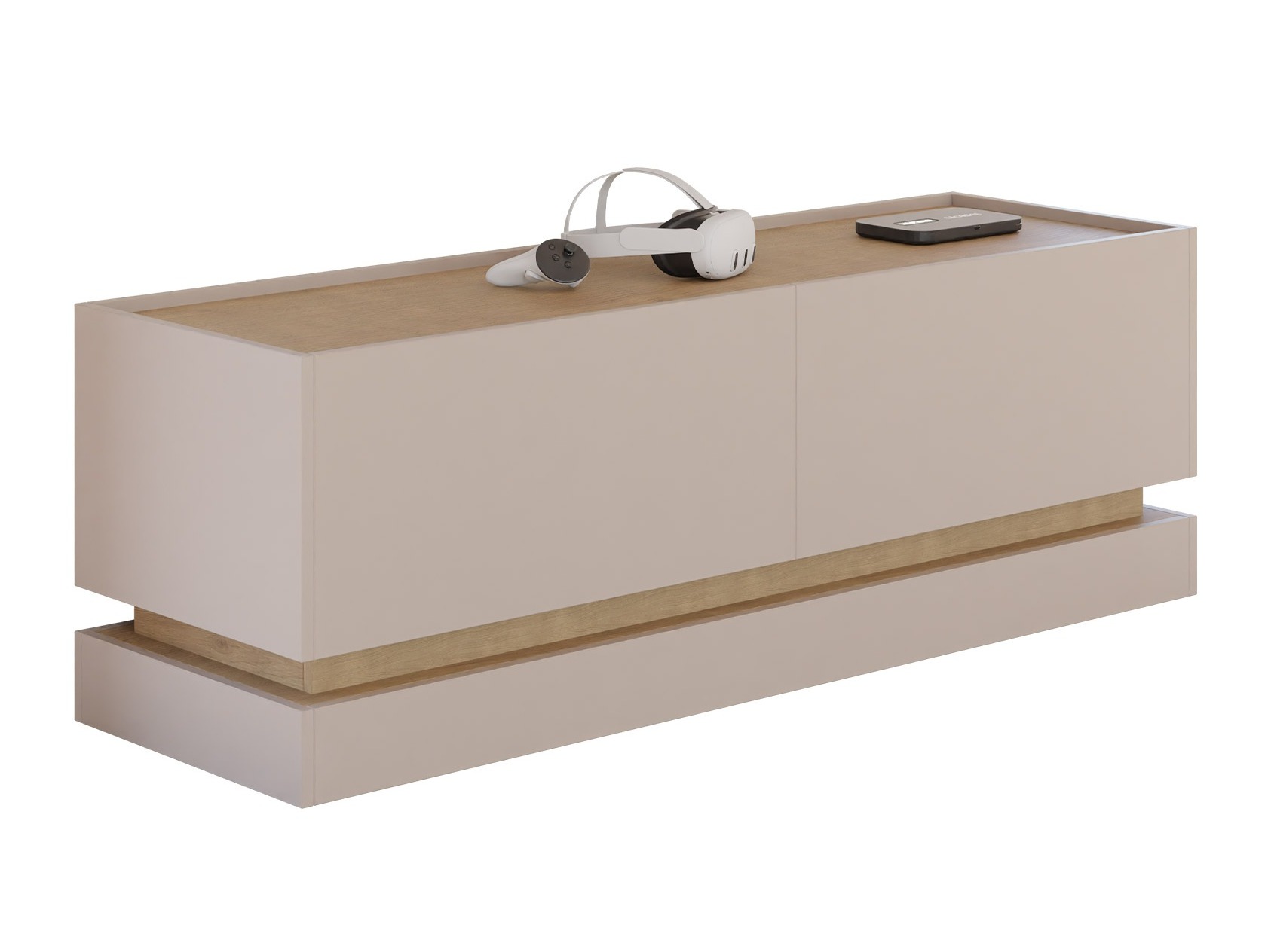 TV-állvány Comfivo Dalvenu 105 (Világosbarna + Tölgy)