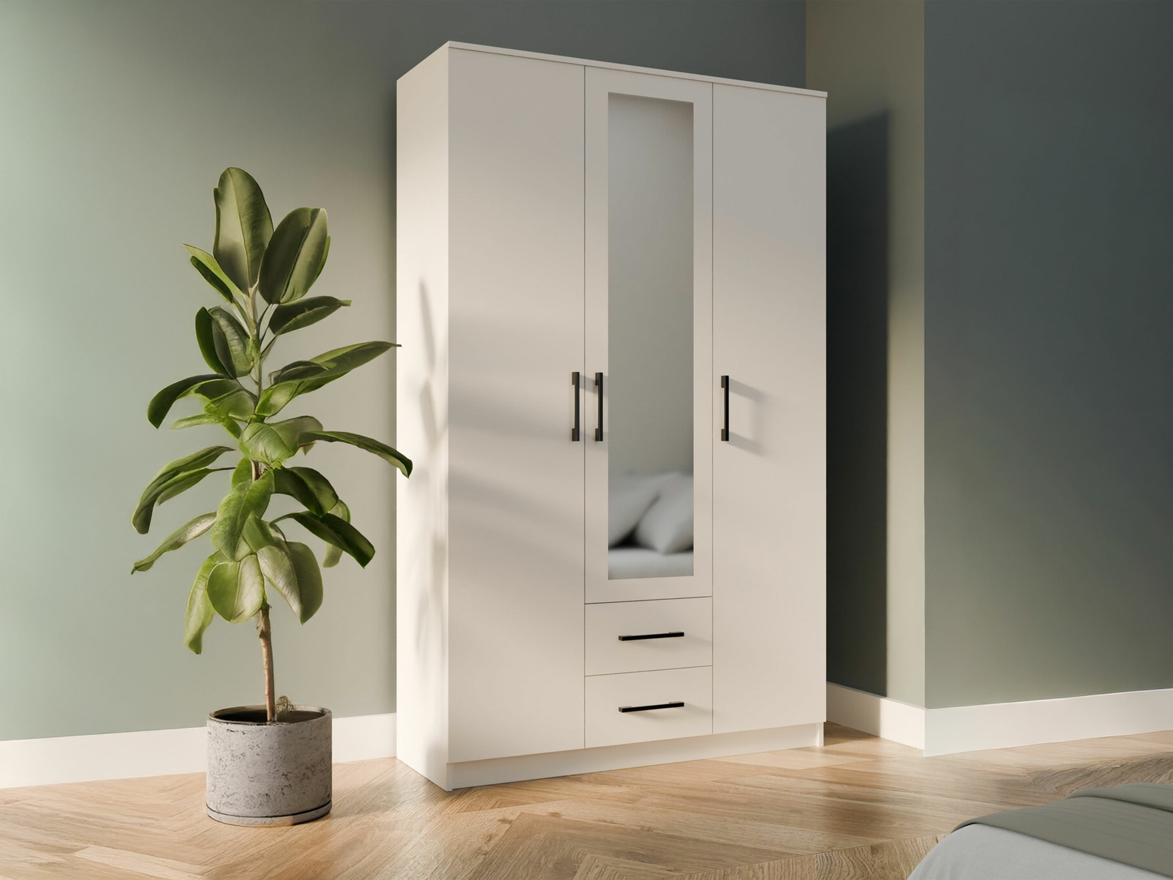 Gardróbszekrény Mandeville 116 (Fehér)