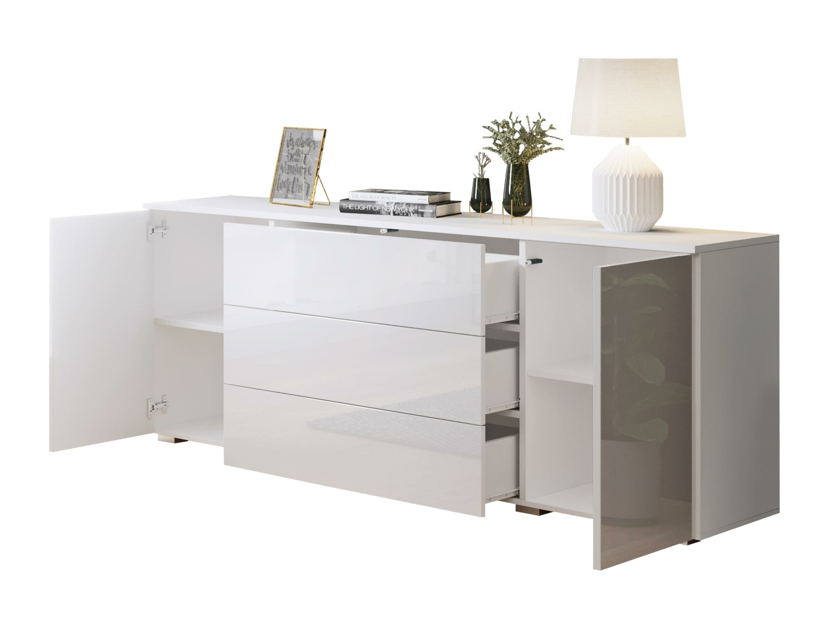 Komód Sarasota 129 (Matera szürke + Gesztenye)