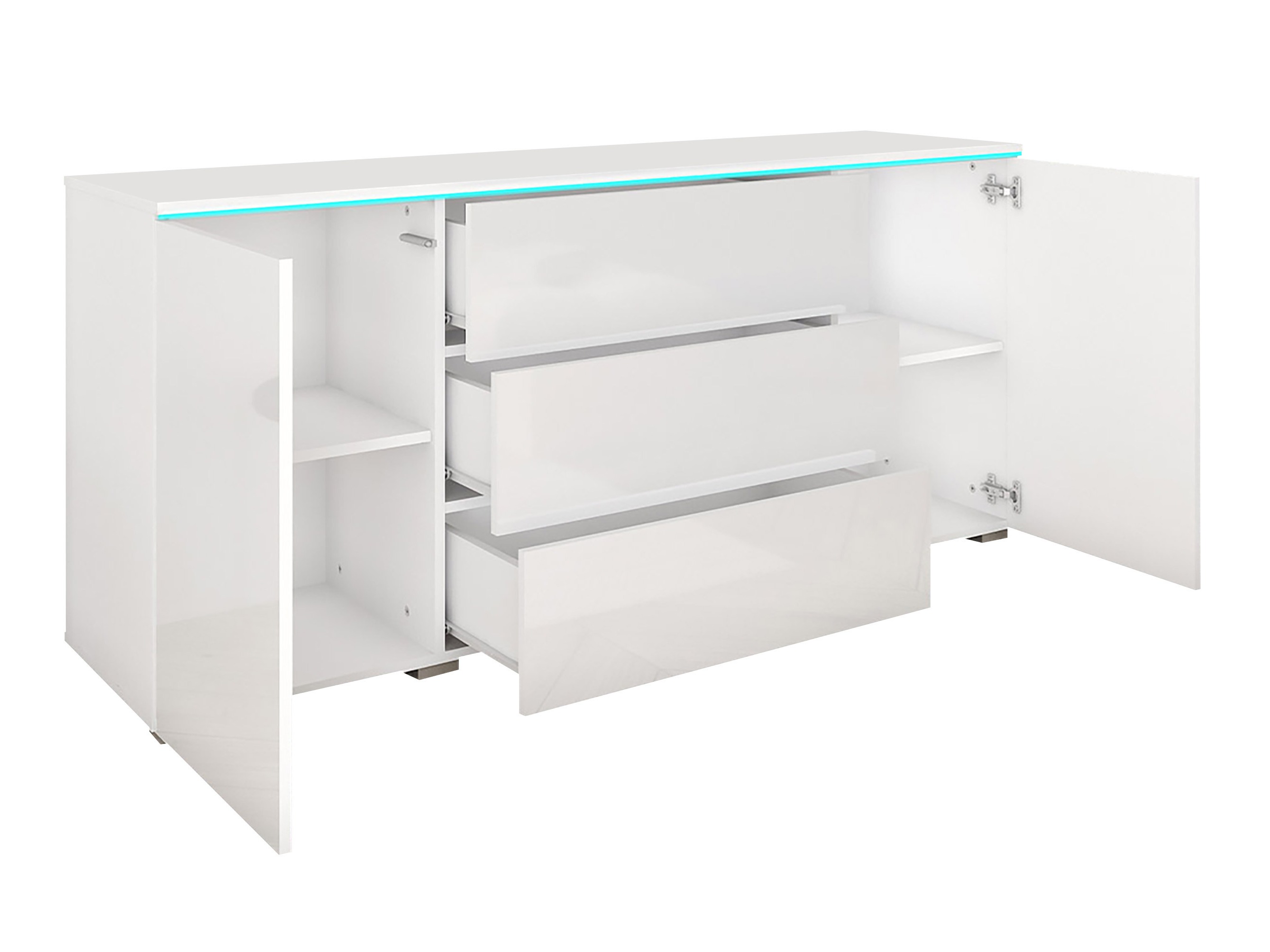 Komód Sarasota 142 (Matera szürke + Gesztenye)