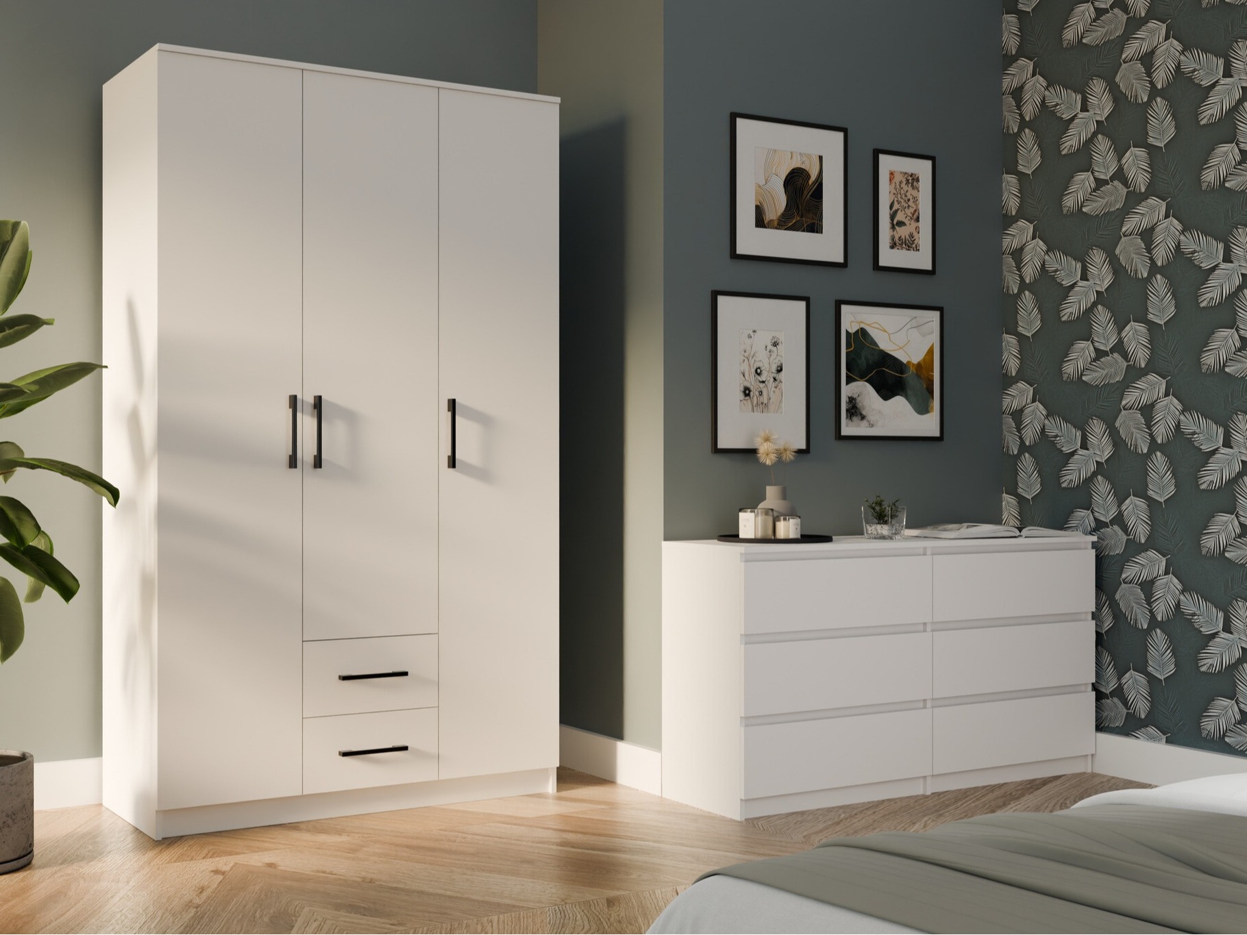 Gardróbszekrény Mandeville 116 (Fehér)