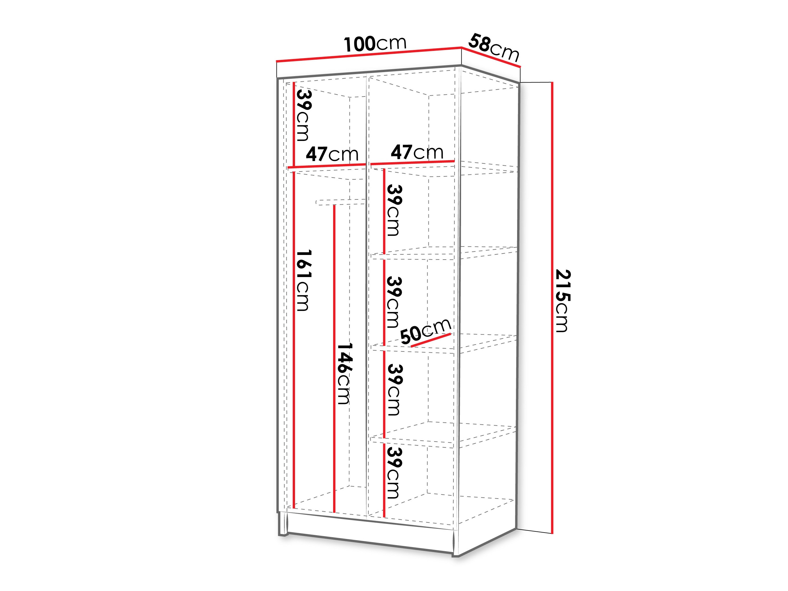 Gardróbszekrény SH10388