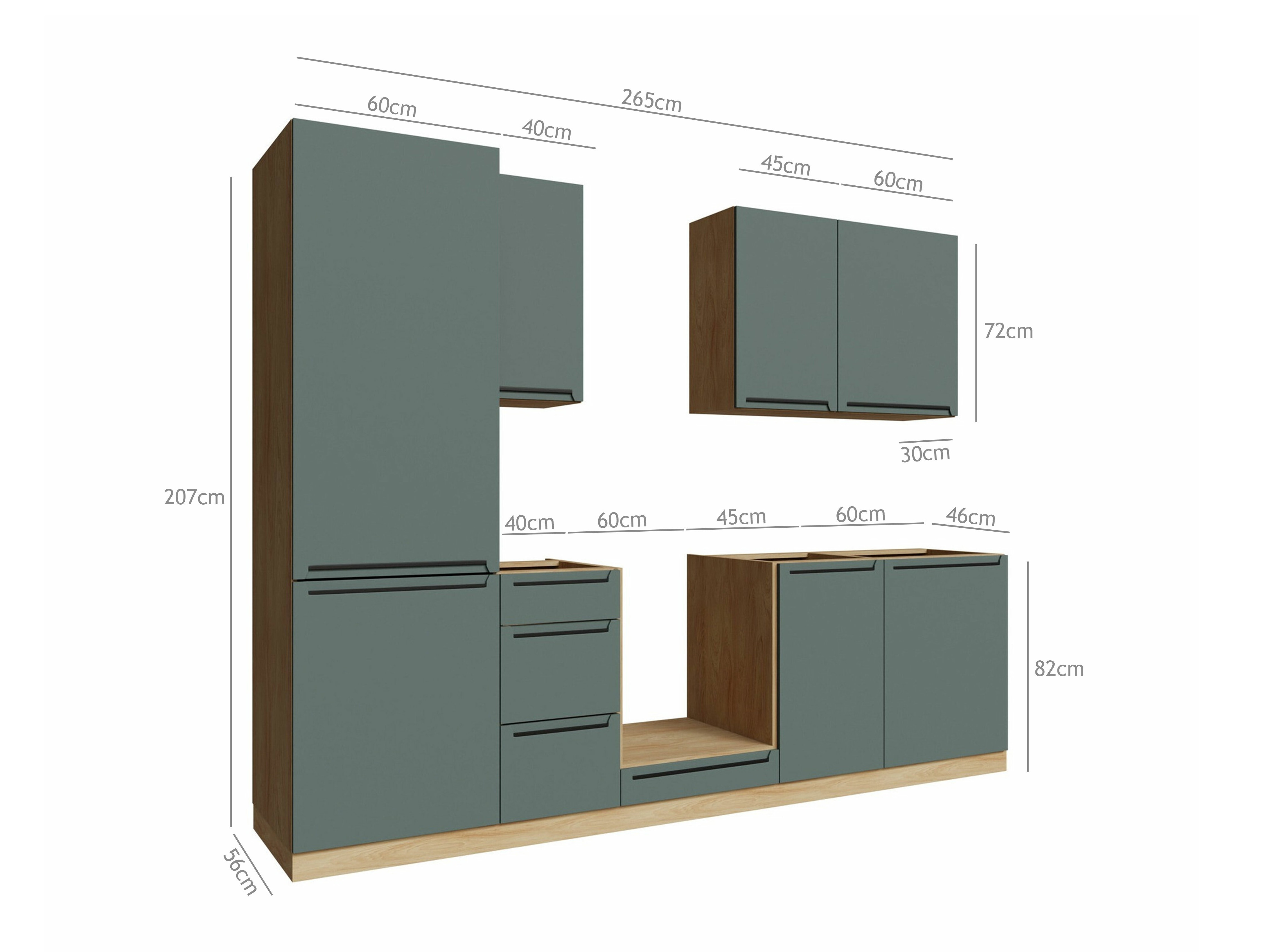 Moduláris konyha szett Riso Green 168