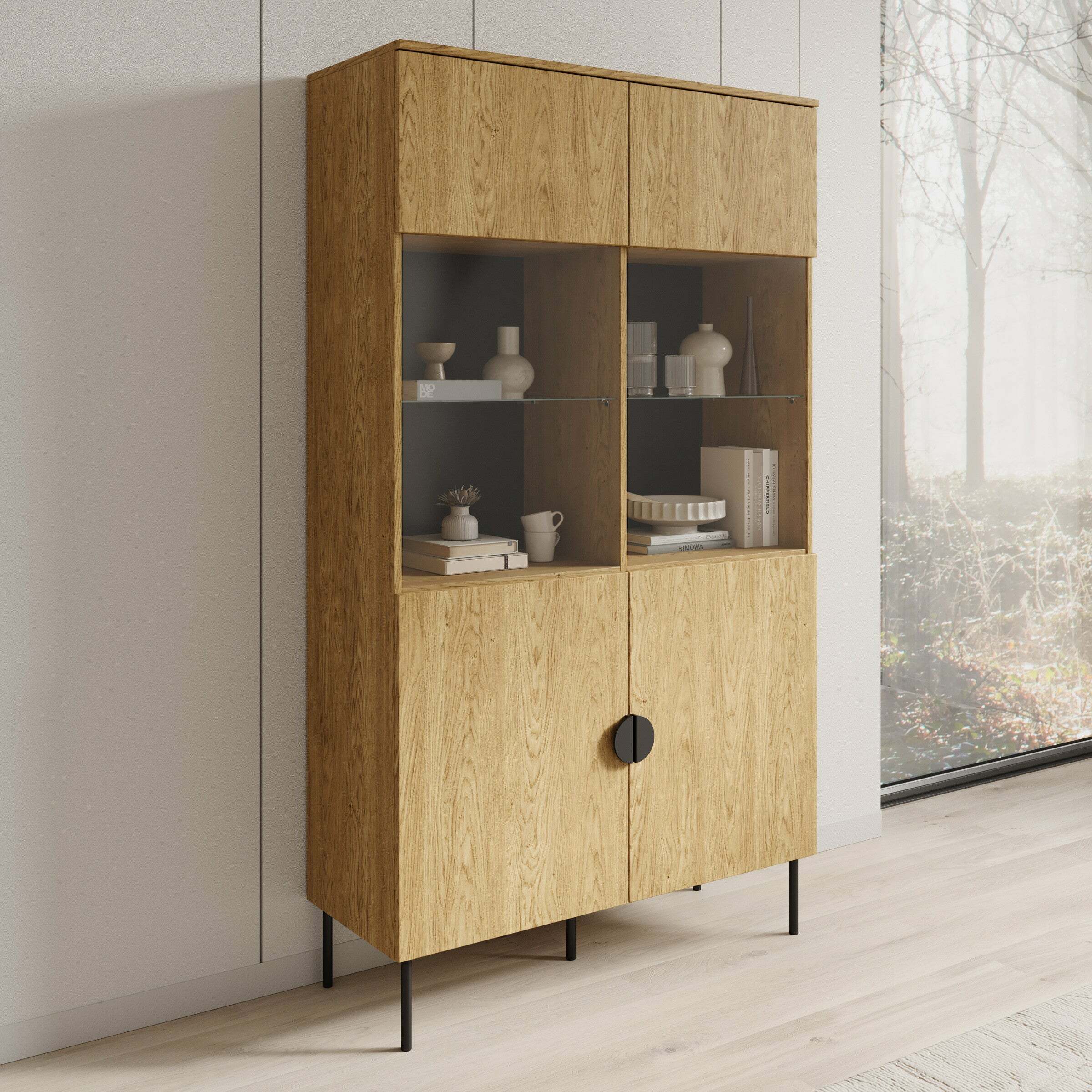 Könyvespolc Morsono 104 (Tölgy)