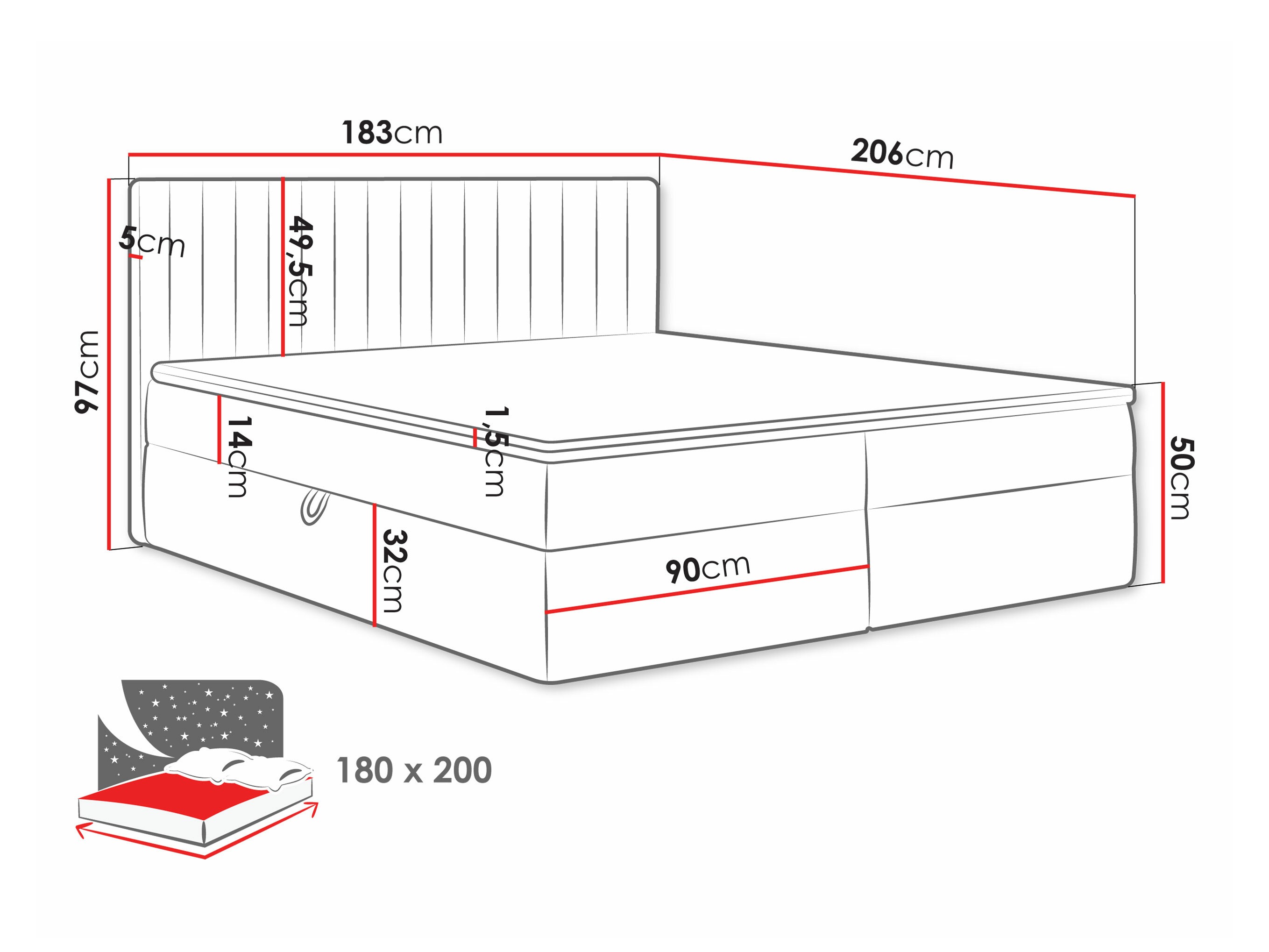 Kontinentális ágy Comfivo 481 (Manila 02)