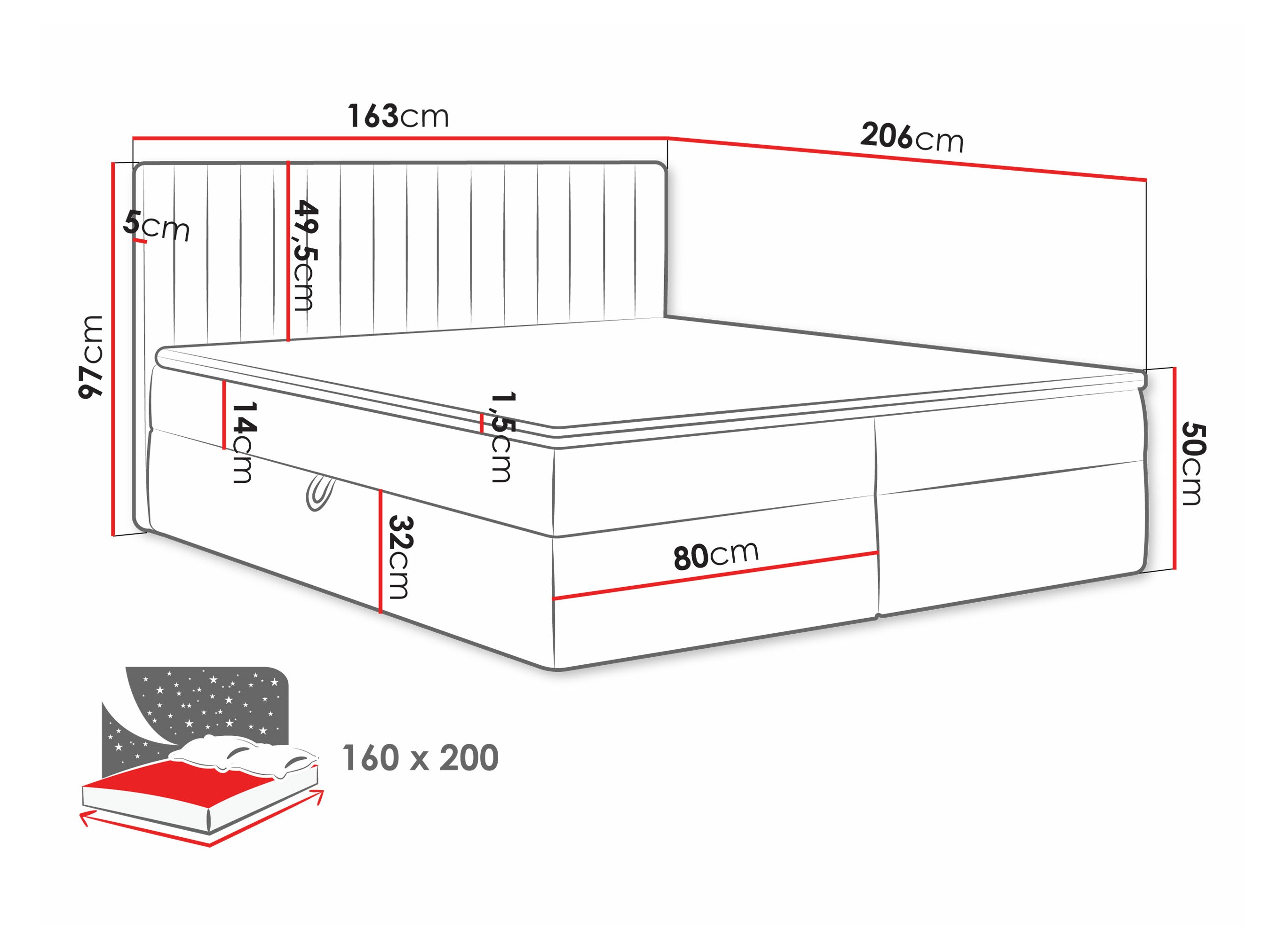 Kontinentális ágy Comfivo Apis I (Manila 02)