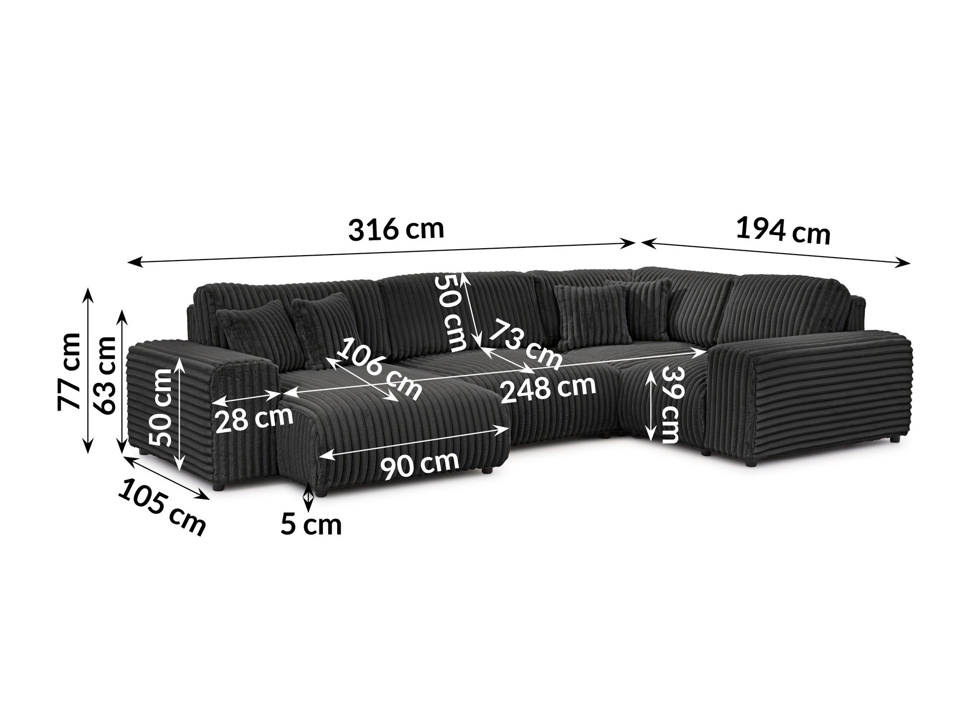 Sarokkanapé Circoru 104 (Vito 18)