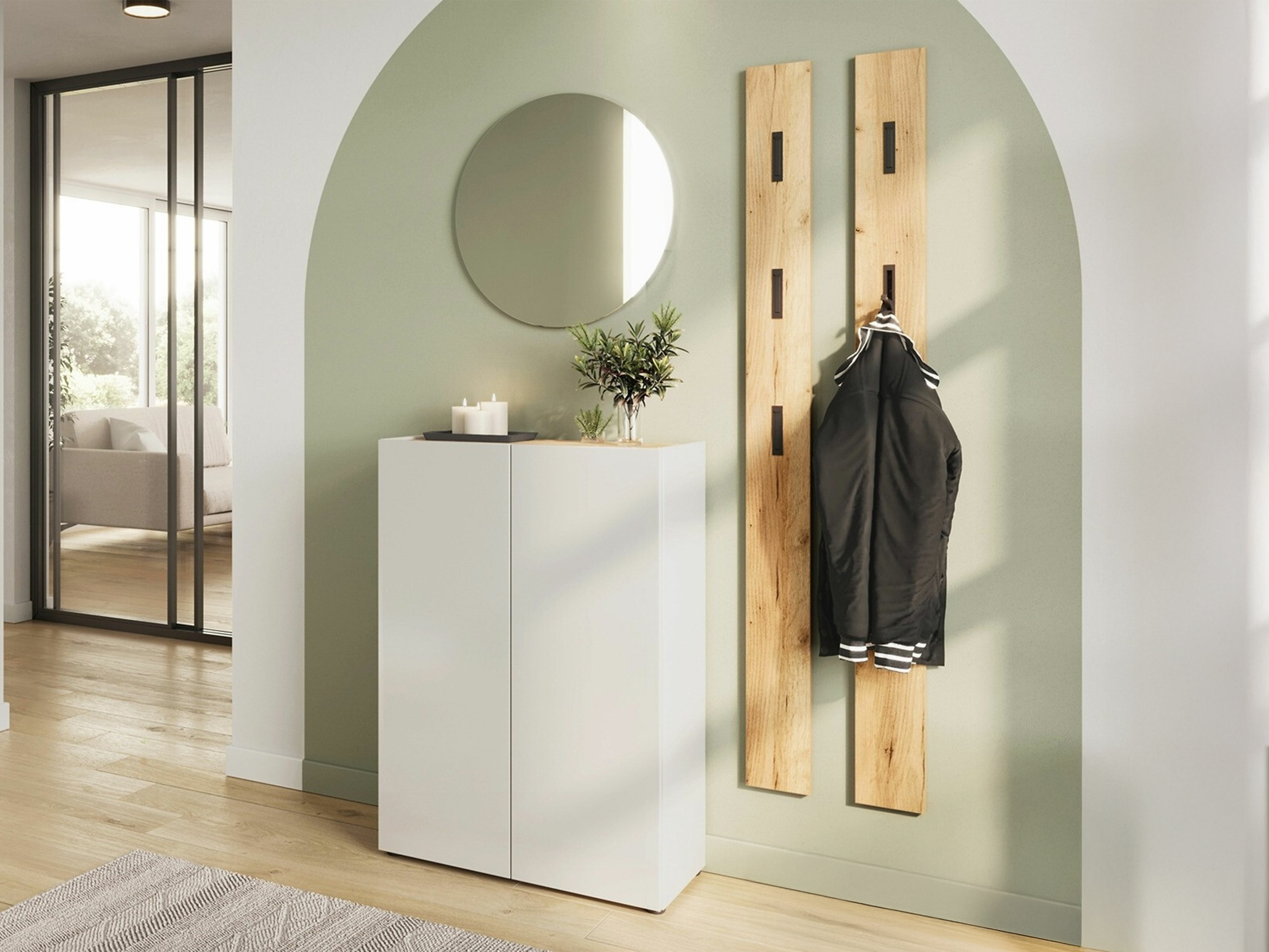 Előszoba garnitúra Lircamu 101 (Fehér)