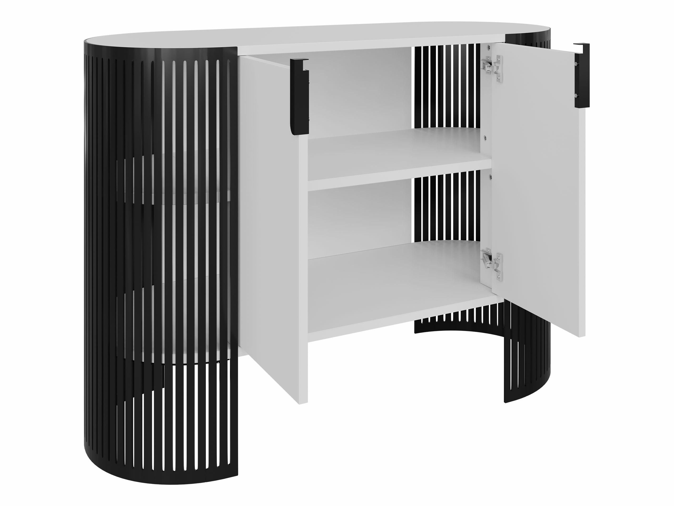 Szekrény Civer (Fekete + Fehér)