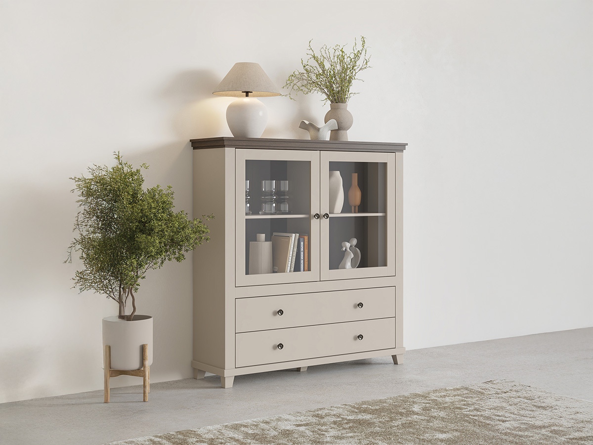 Komód Tolnue 105 (Világos bézs + Tölgy)