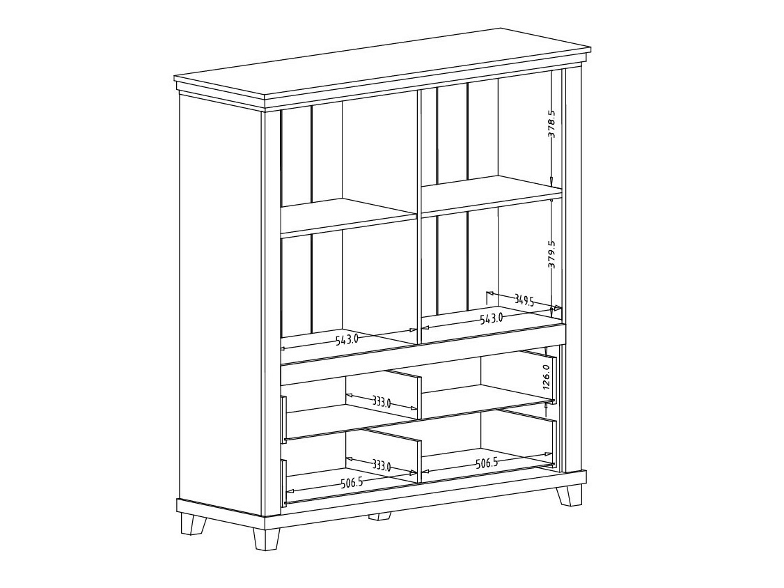 Komód Tolnue 105 (Világos bézs + Tölgy)
