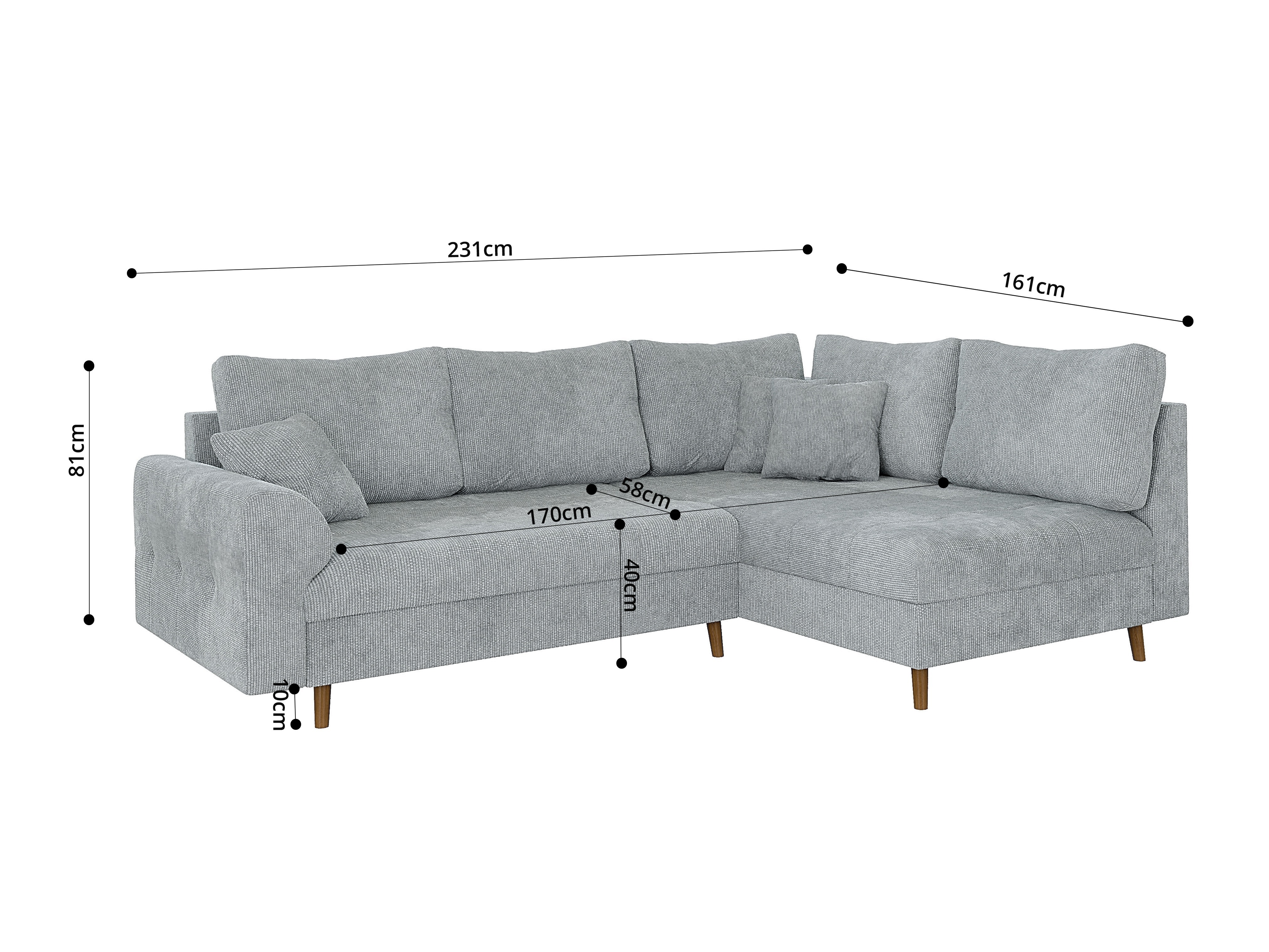 Sarokkanapé Elbmori 100 (Flow 16)