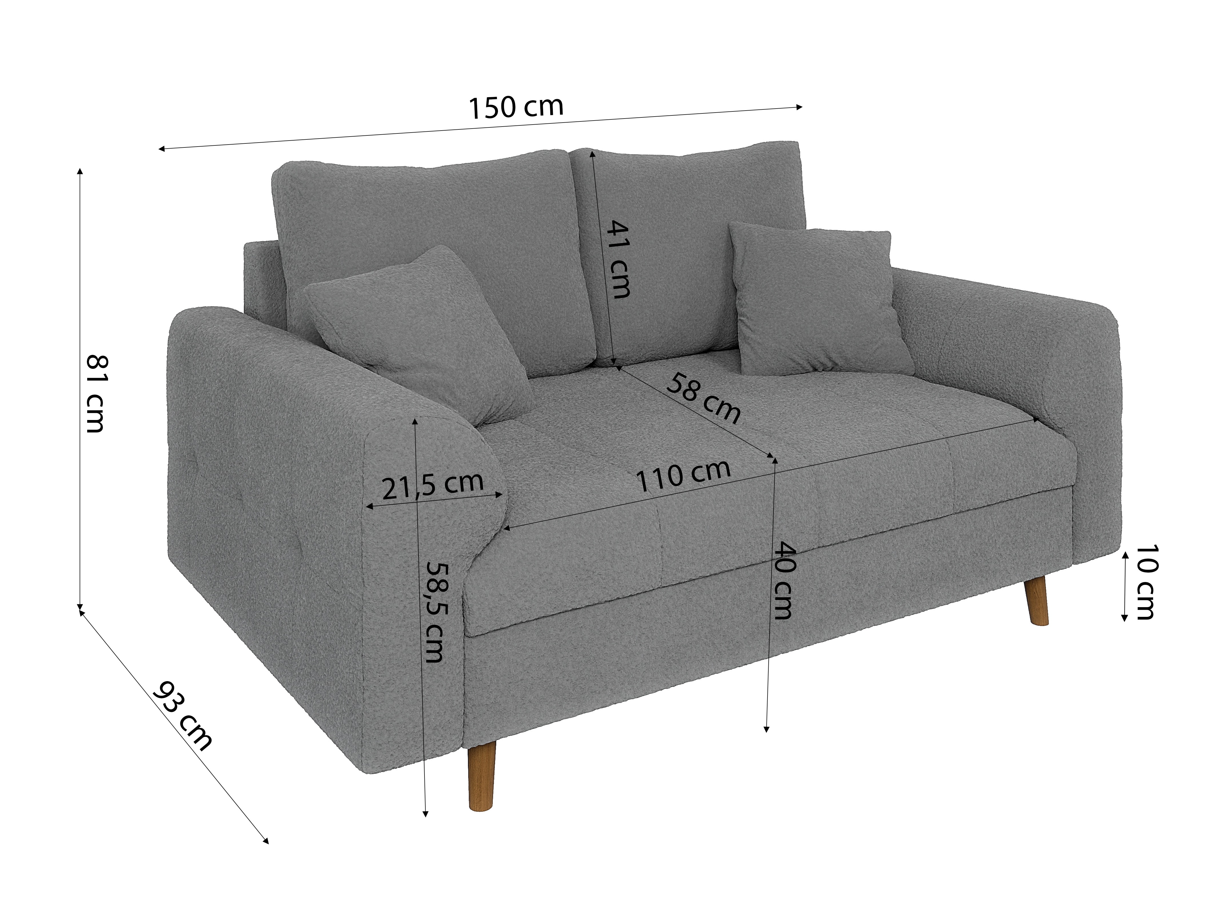 Kanapé Elbmori 104 (Coral 75)