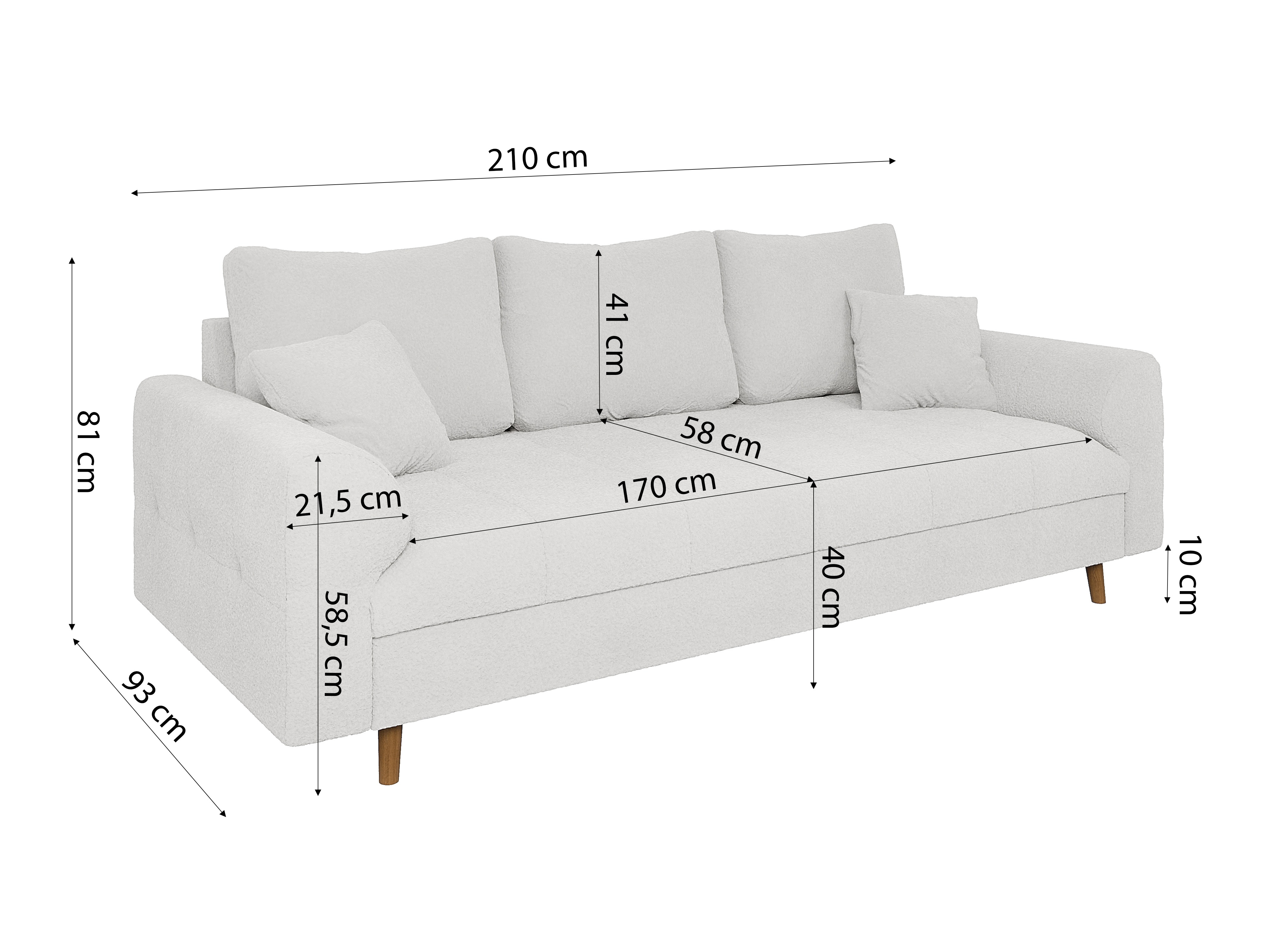 Kanapé Elbmori 105 (Coral 70)