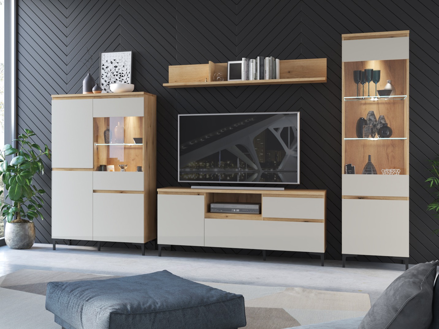 Könyvespolc Ontario 174