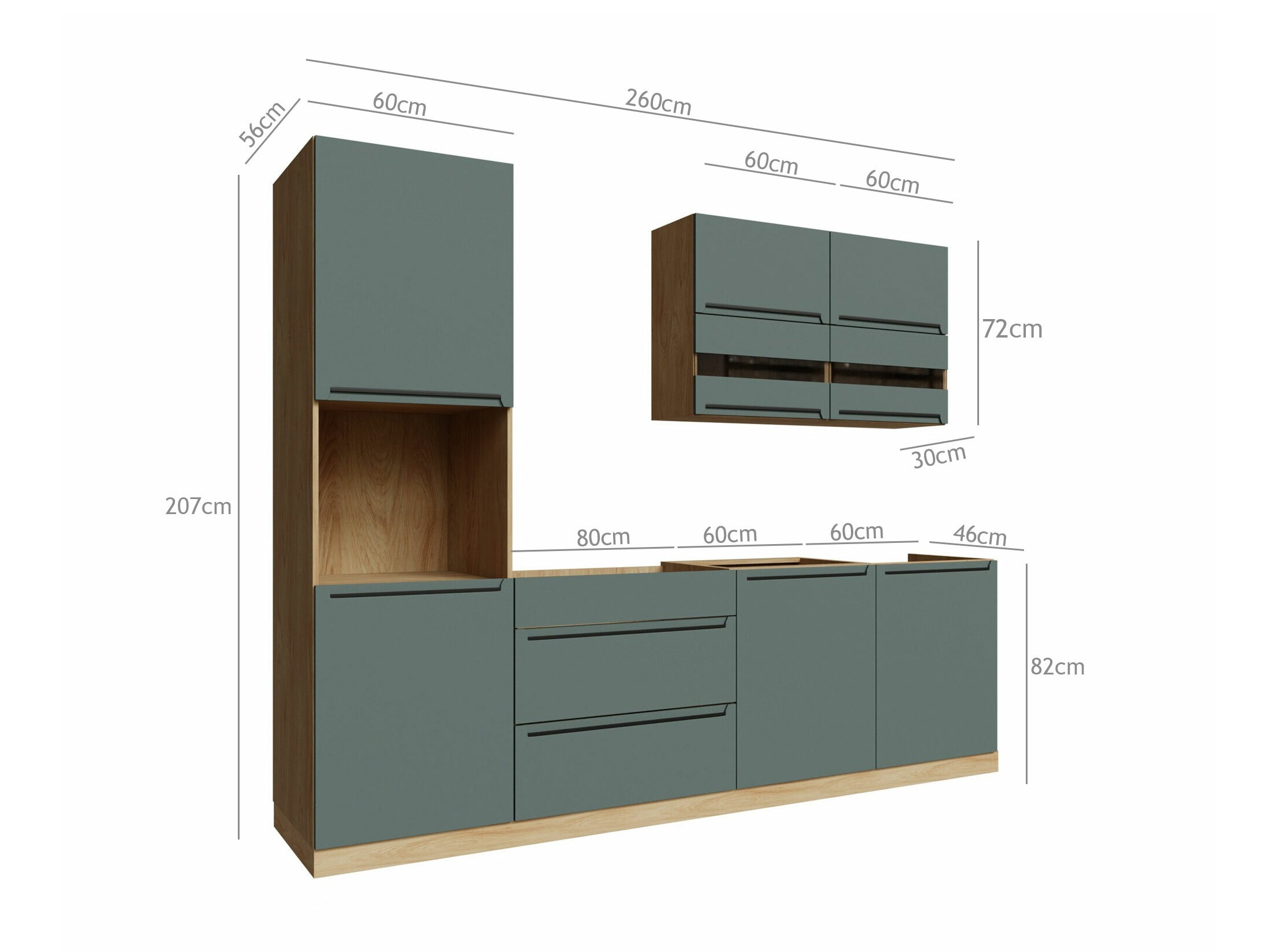 Moduláris konyha szett Riso Green 170