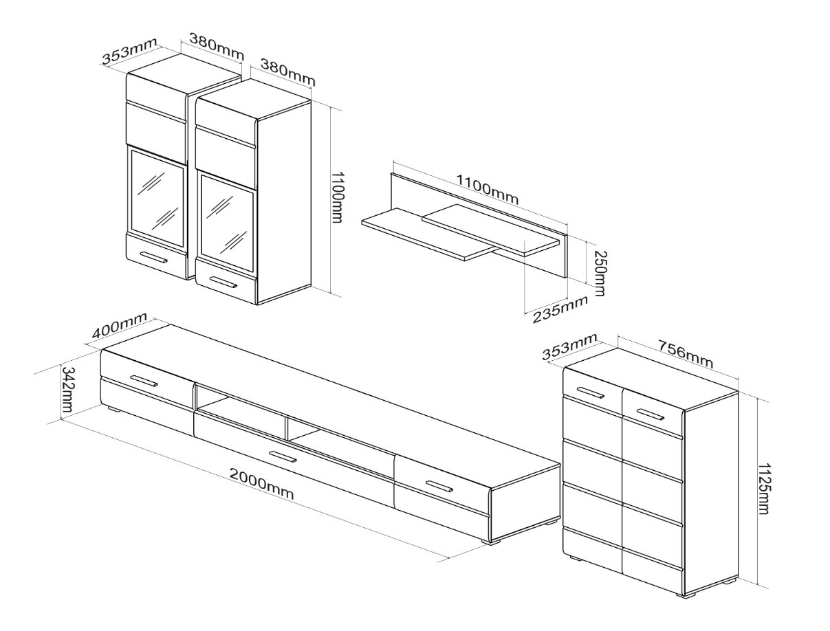 Nappali szett Houston 2085