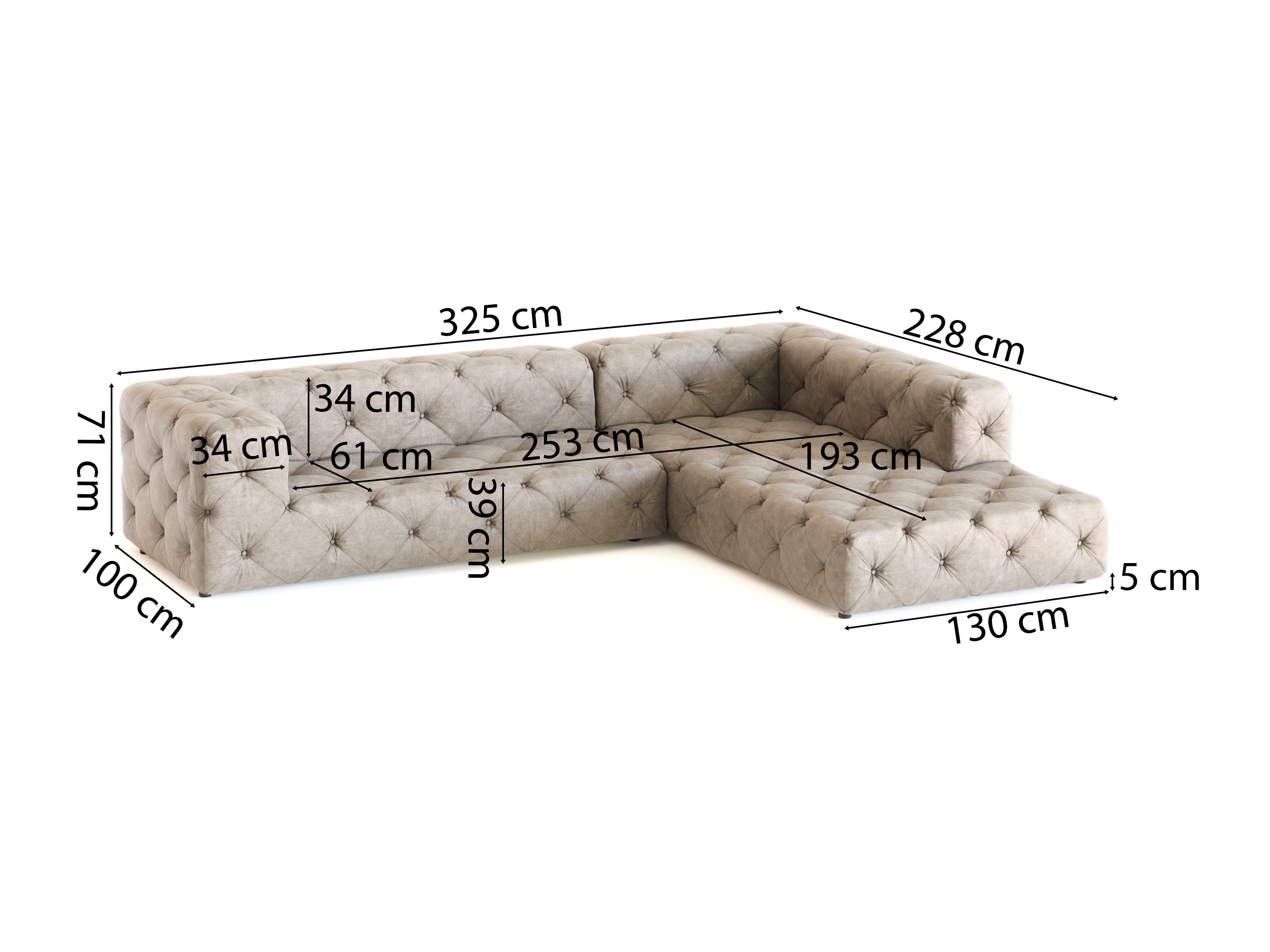 Sarokkanapé Tenvira 100 (Enjoy New 01)