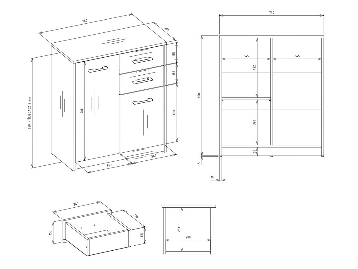 Komód Mandeville 338