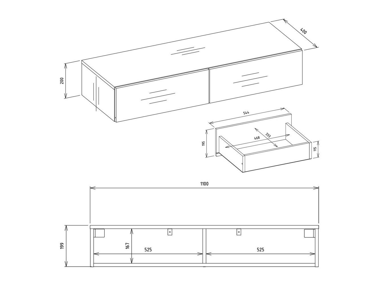 Konzolasztal Mandeville 341 (Fehér)