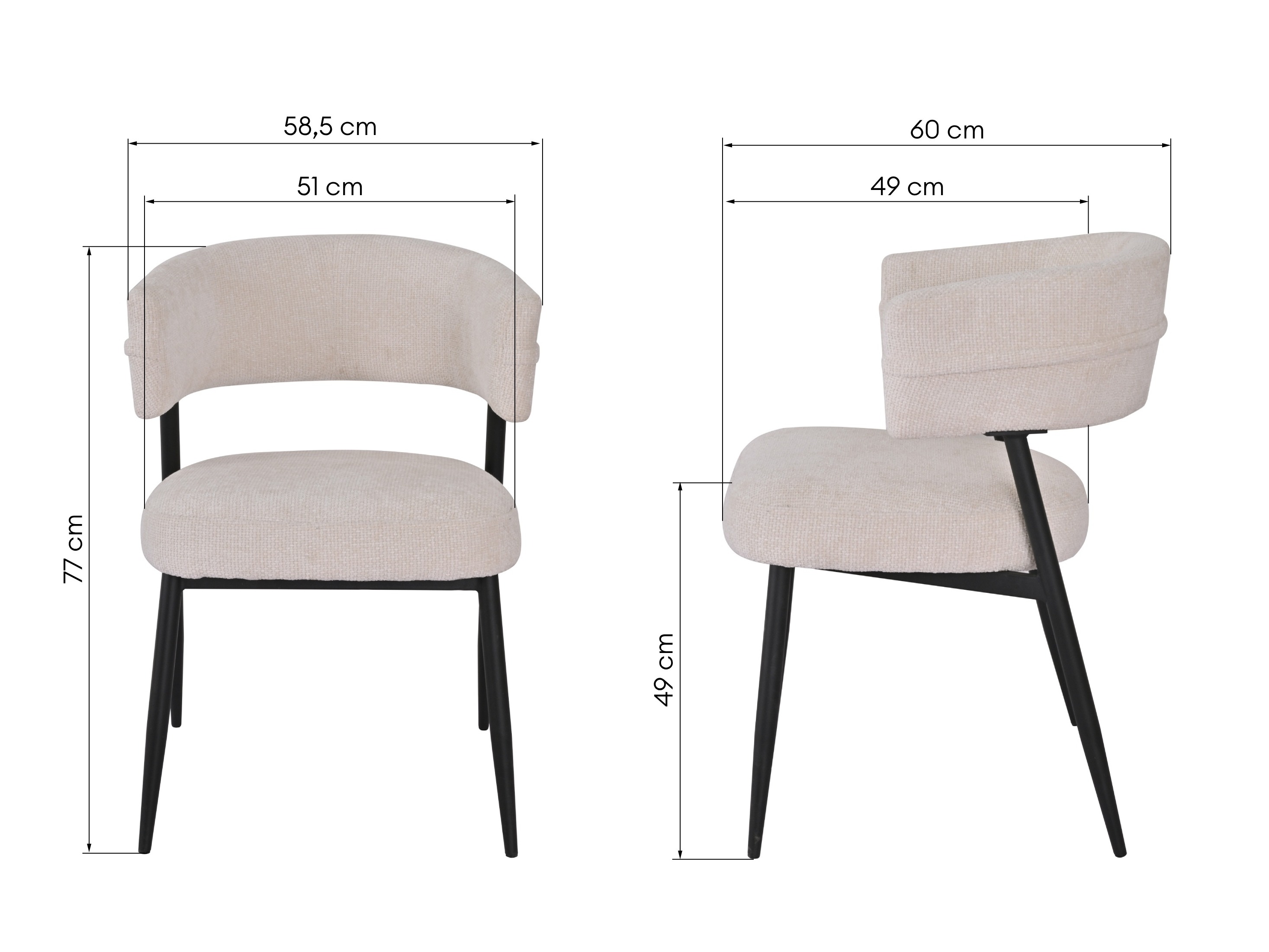 Szék Burleson 664 (Krém)