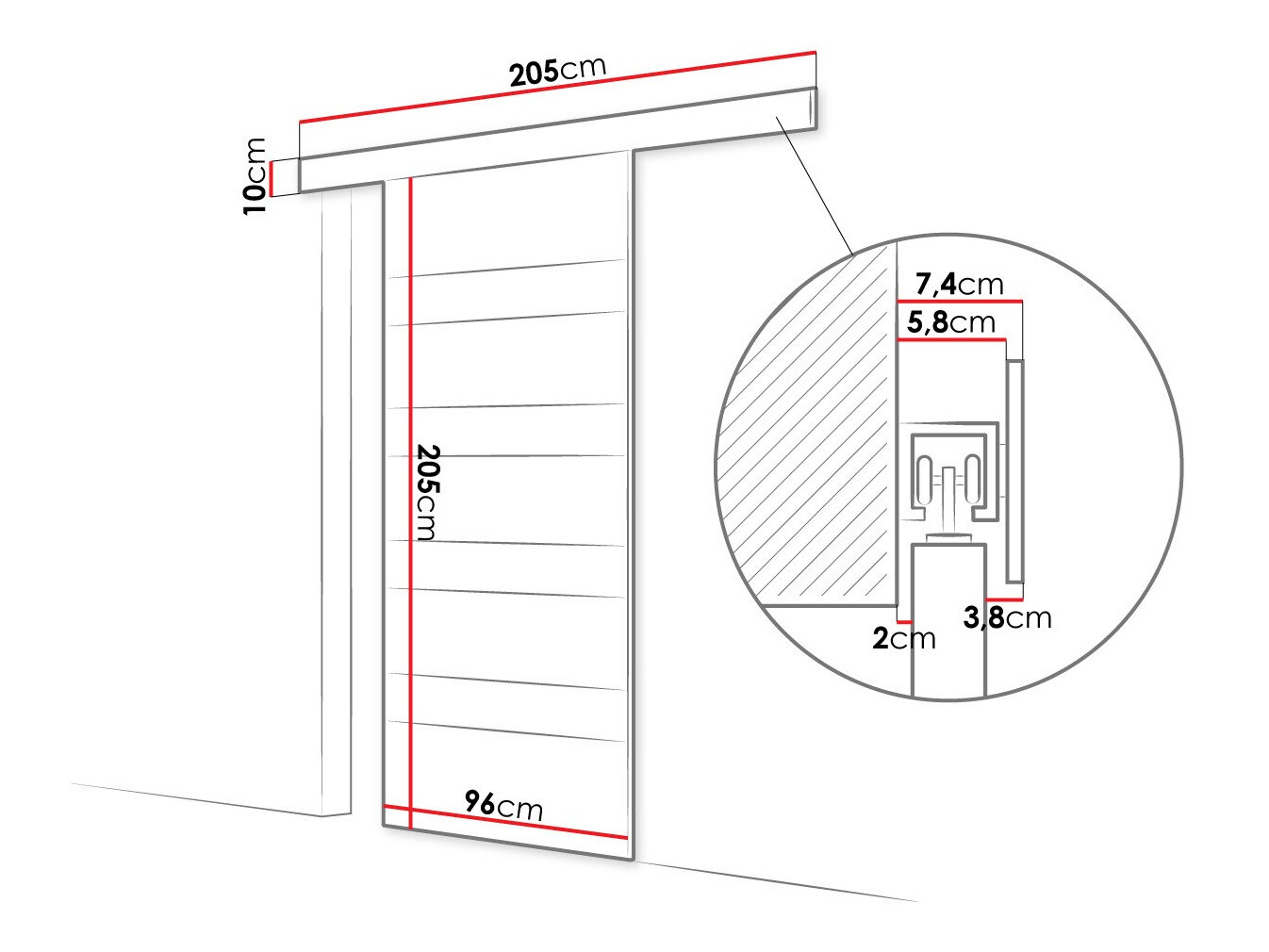 Tolóajtók SH10520 sérült csomagolással