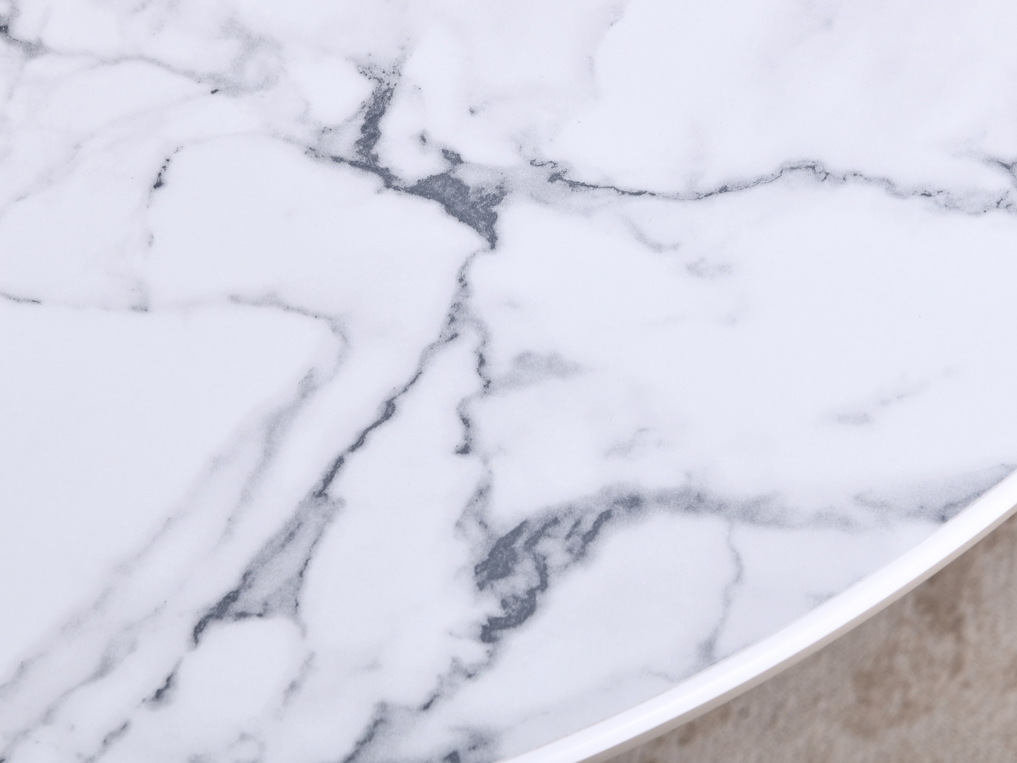 Asztal Burleson 593 (Bézs + Fehér márvány)