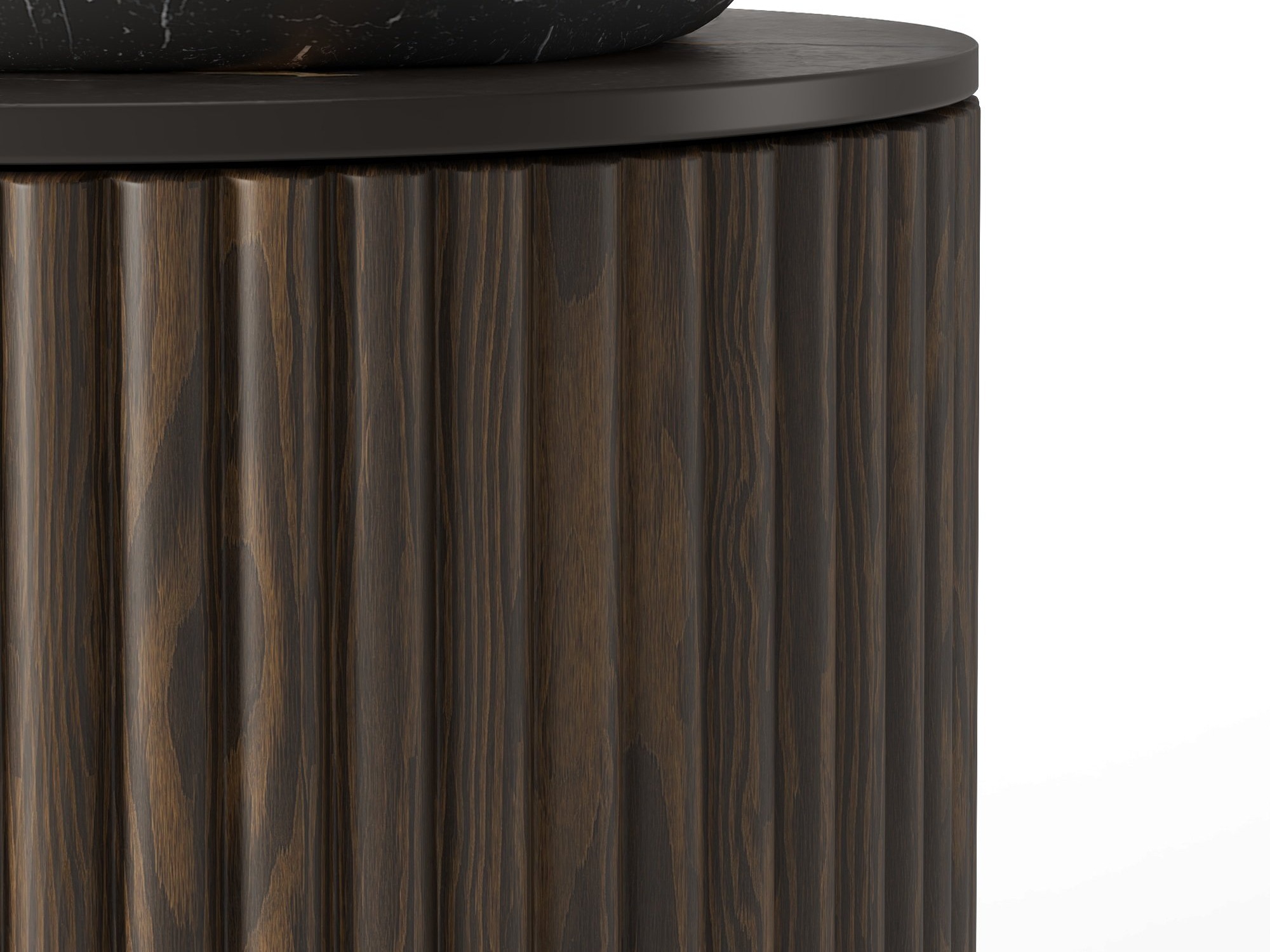 Mosdó alatti álló szekrény Burleson 503 (Dió + Fekete)