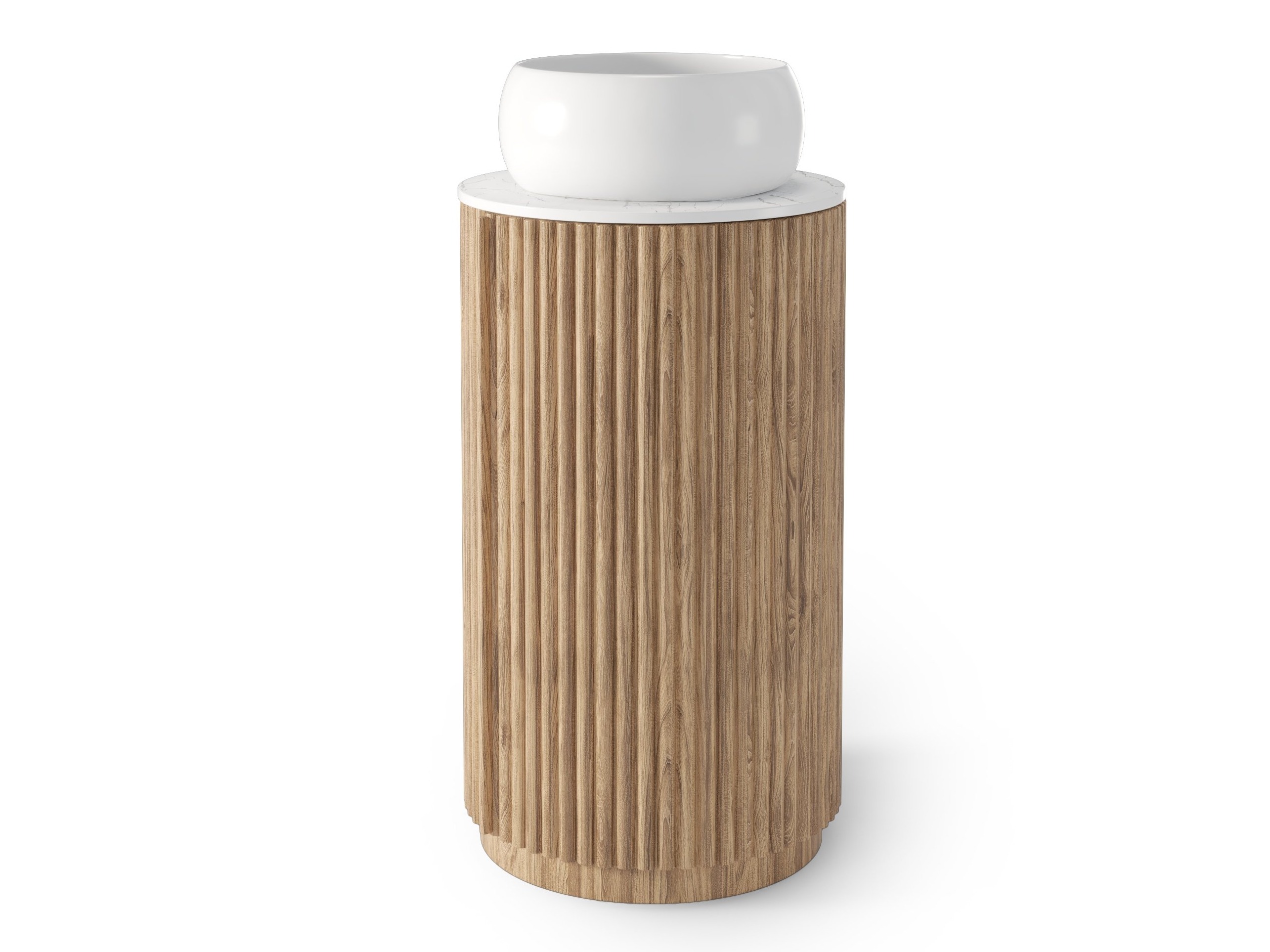 Mosdó alatti szekrény Burleson 503 (Tölgy + Fehér)