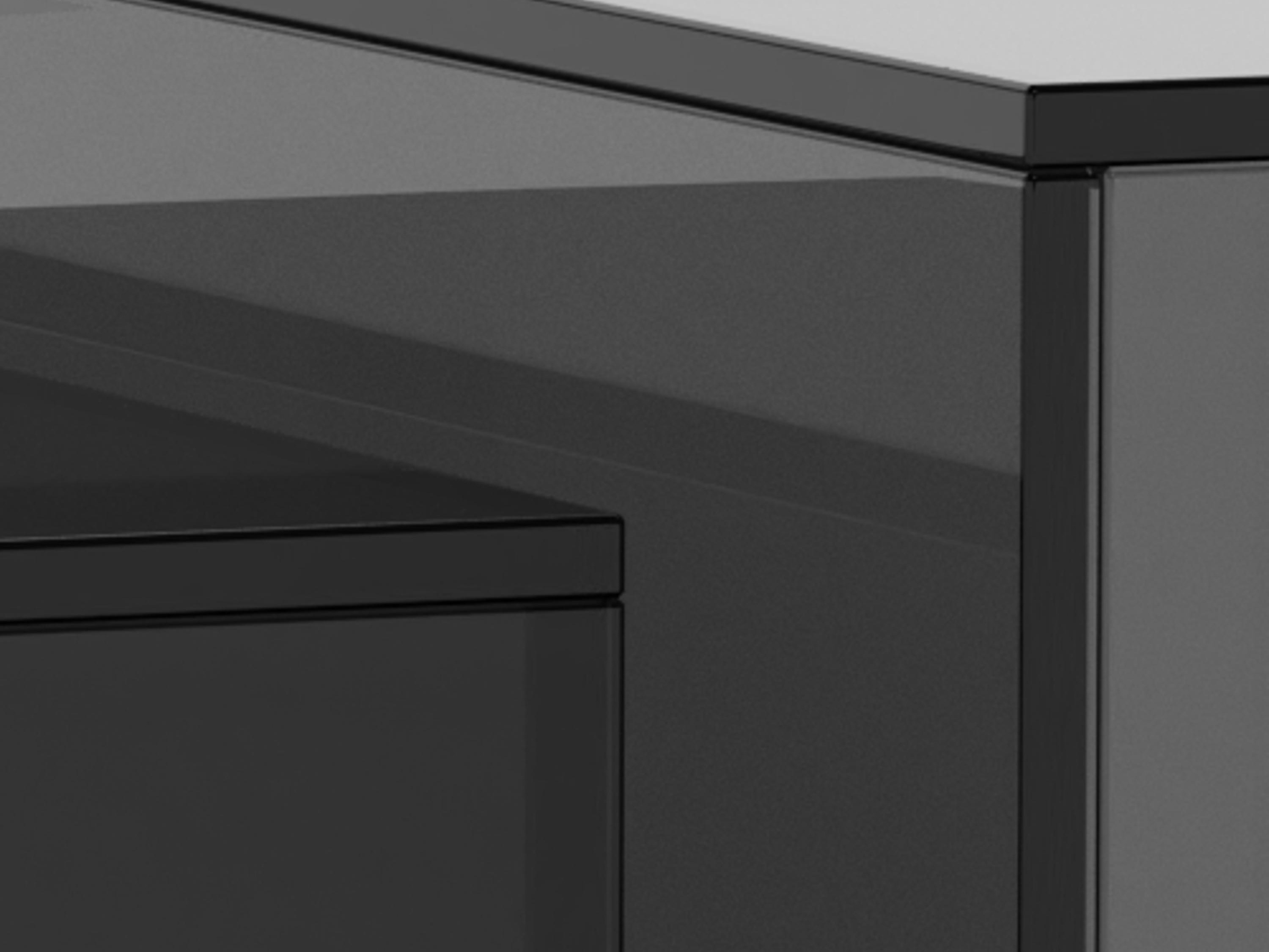 Dohányzóasztal szett Norsica 1007 (Fekete)