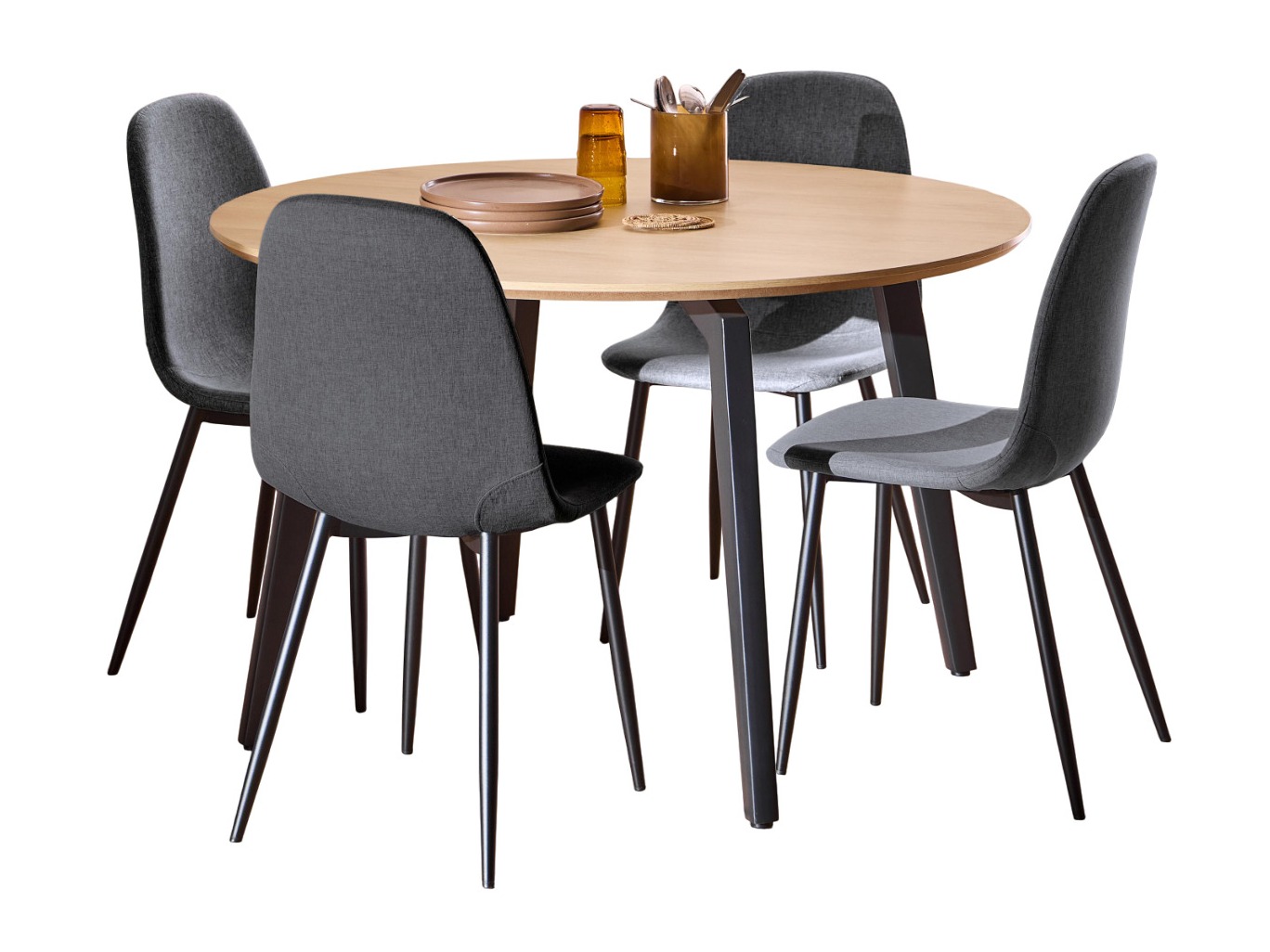 Étkezőgarnitúra Norsica 1008 (Szürke)