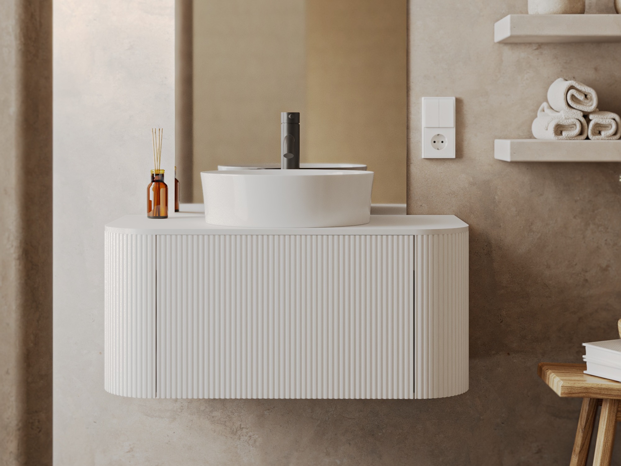 Fali szekrény mosdónak Burleson 505