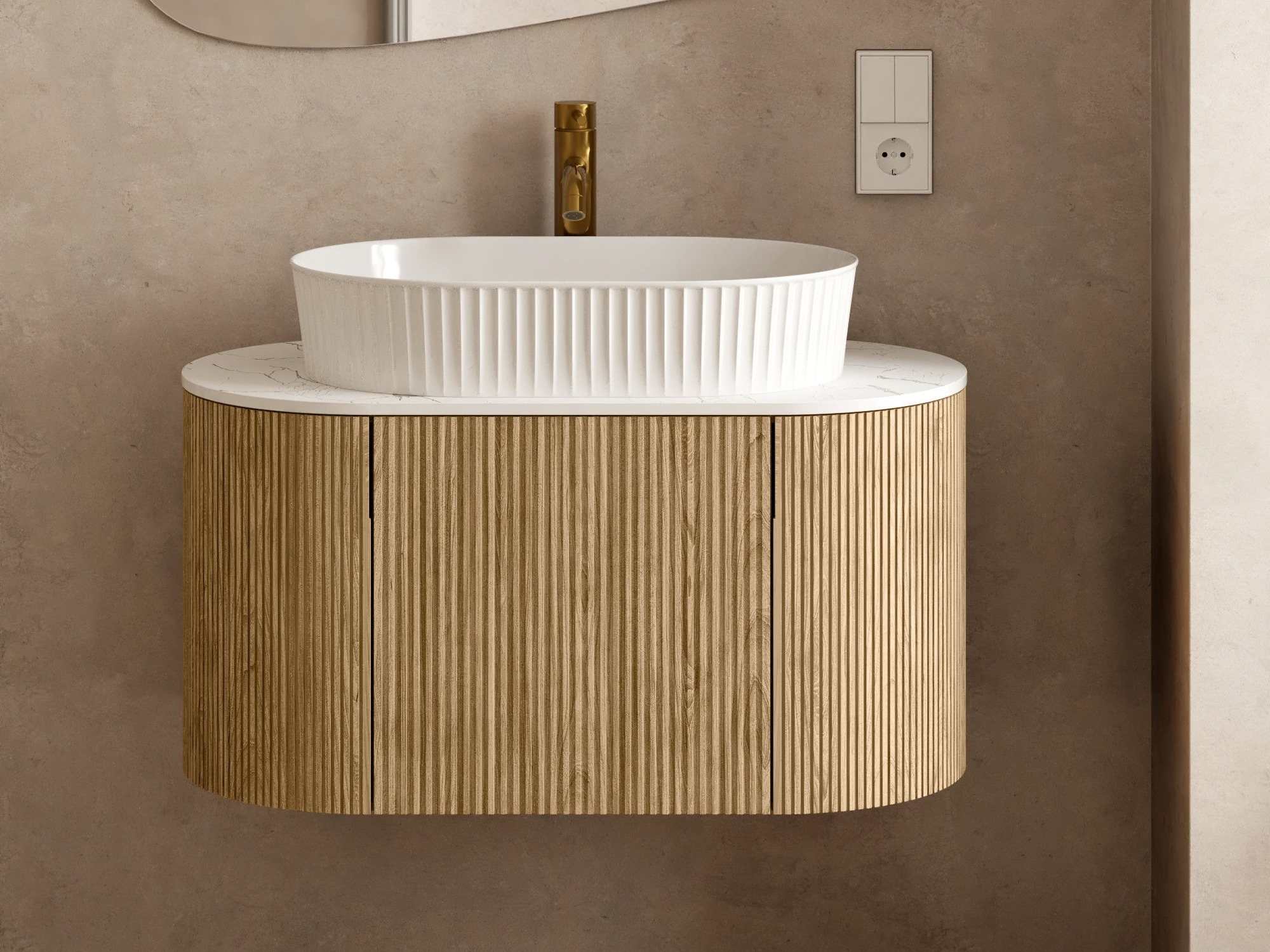 Fali szekrény mosdónak Burleson 506