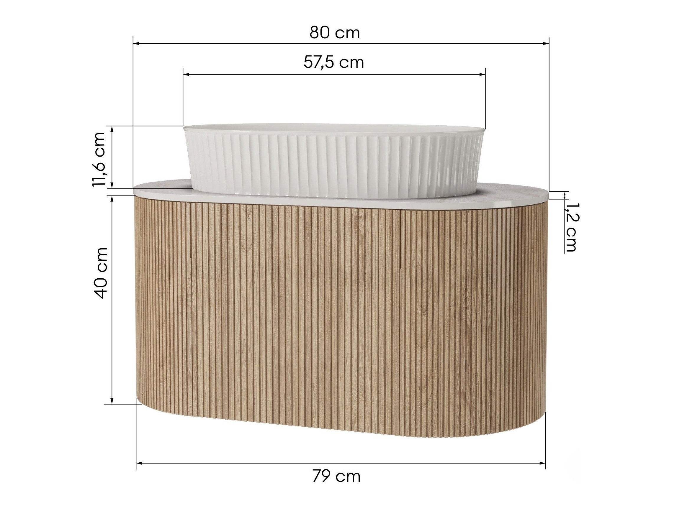 Fali szekrény mosdónak Burleson 506