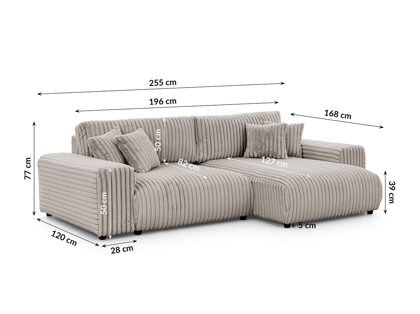 Sarokkanapé Rocklin 116 (Vito 07)