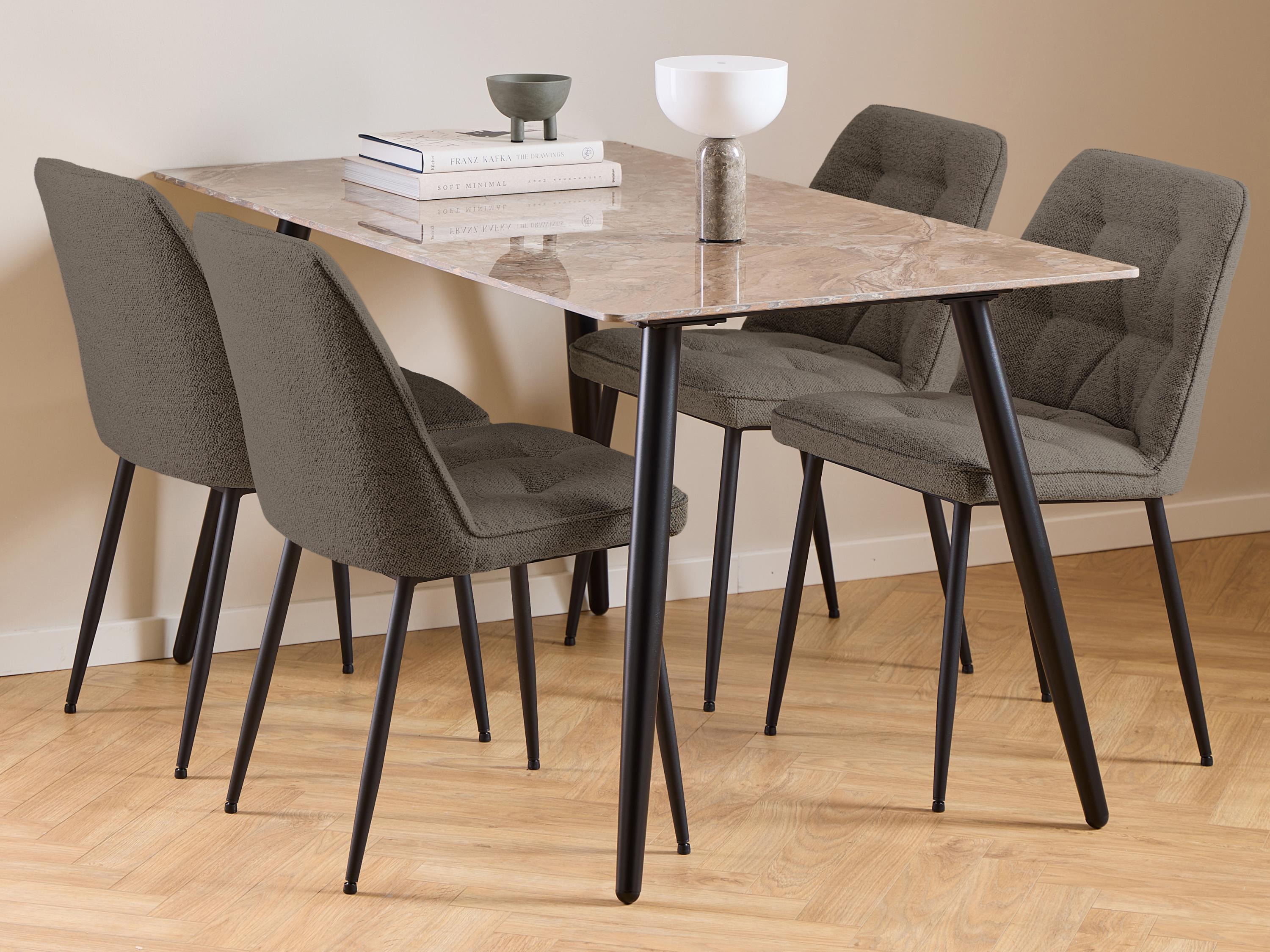 Étkezőgarnitúra Norsica 1012 (Barna márvány)