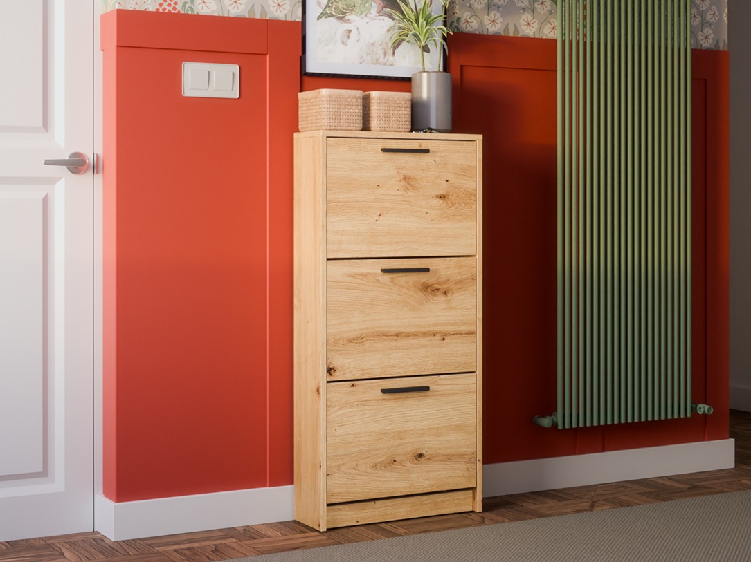 Cipőtároló Ontario 186 (Artisan tölgy)