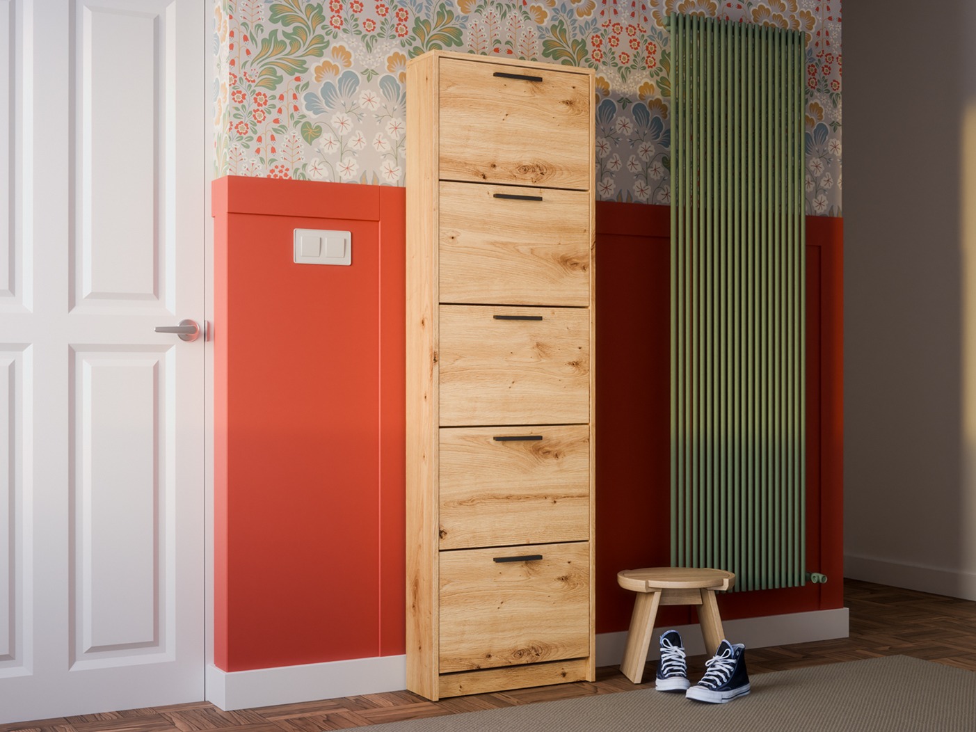 Cipőtároló Ontario 187 (Artisan tölgy)